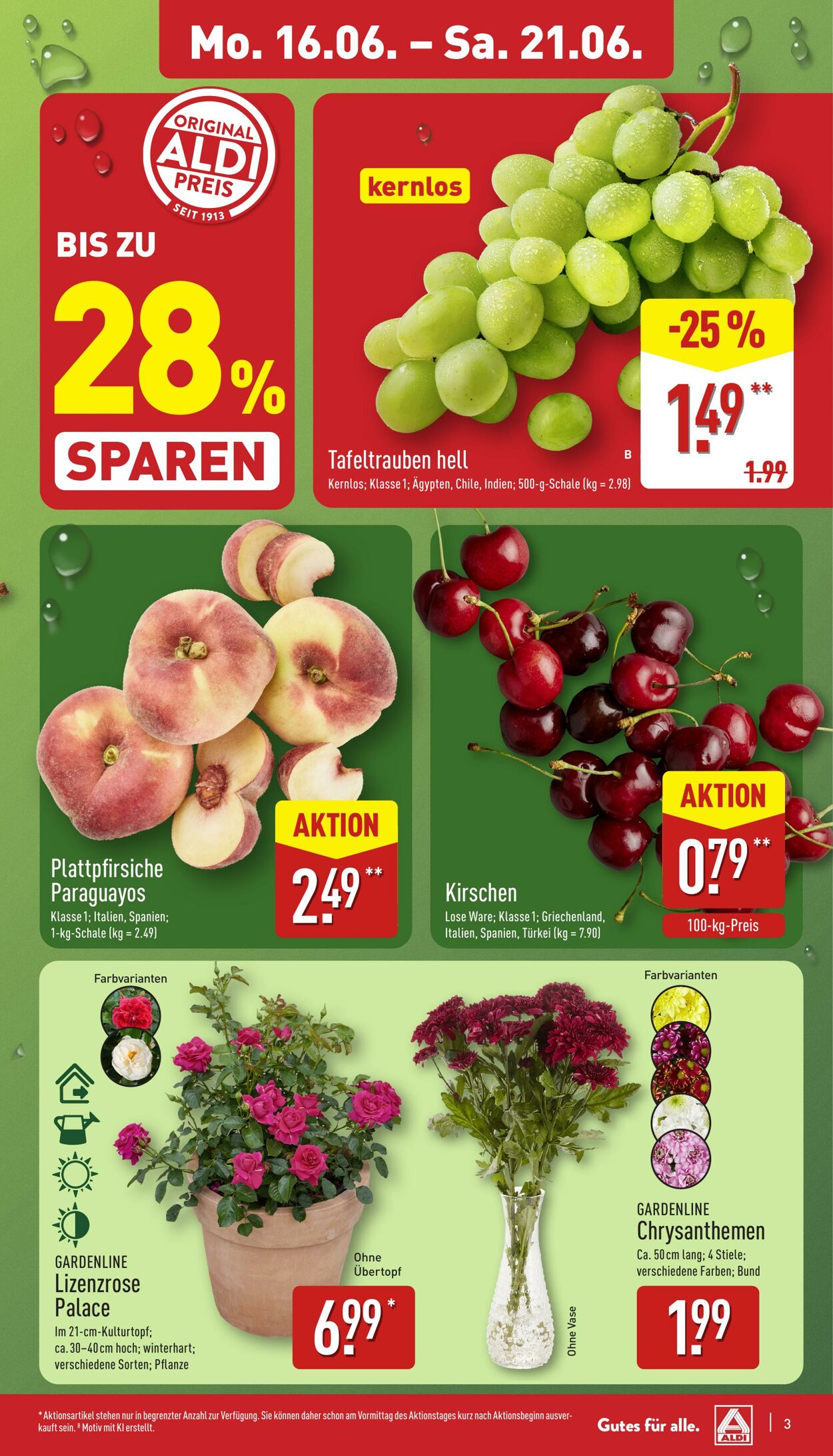 Prospekt Aldi-Nord 16.06.2025 - 21.06.2025