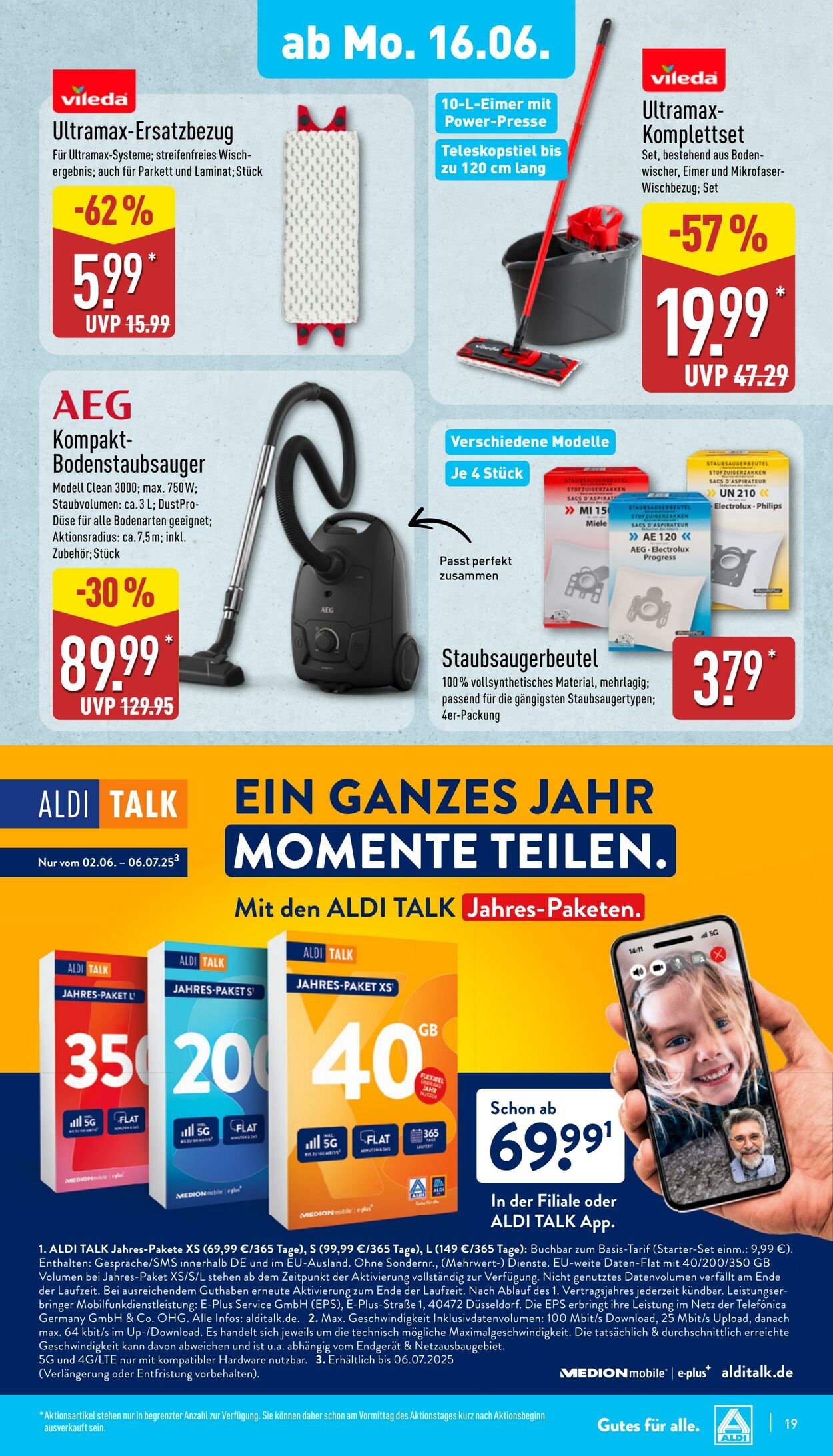 Prospekt Aldi-Nord 16.06.2025 - 21.06.2025