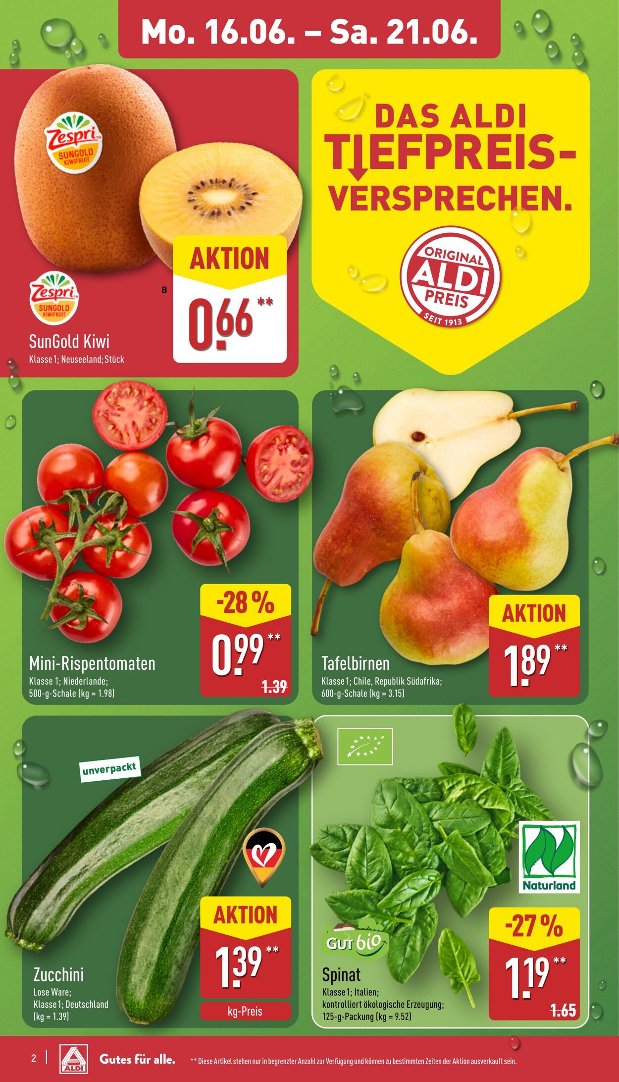 Prospekt Aldi-Nord 16.06.2025 - 21.06.2025