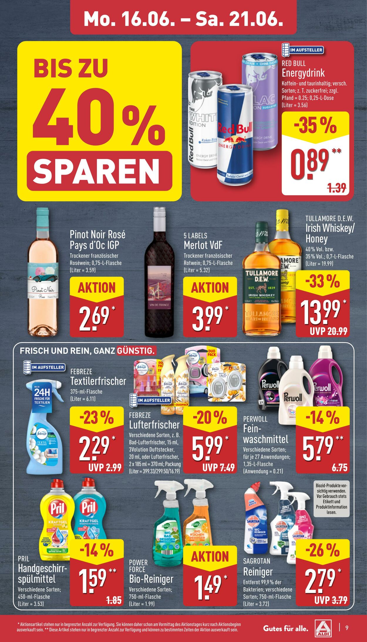 Prospekt Aldi-Nord 16.06.2025 - 21.06.2025