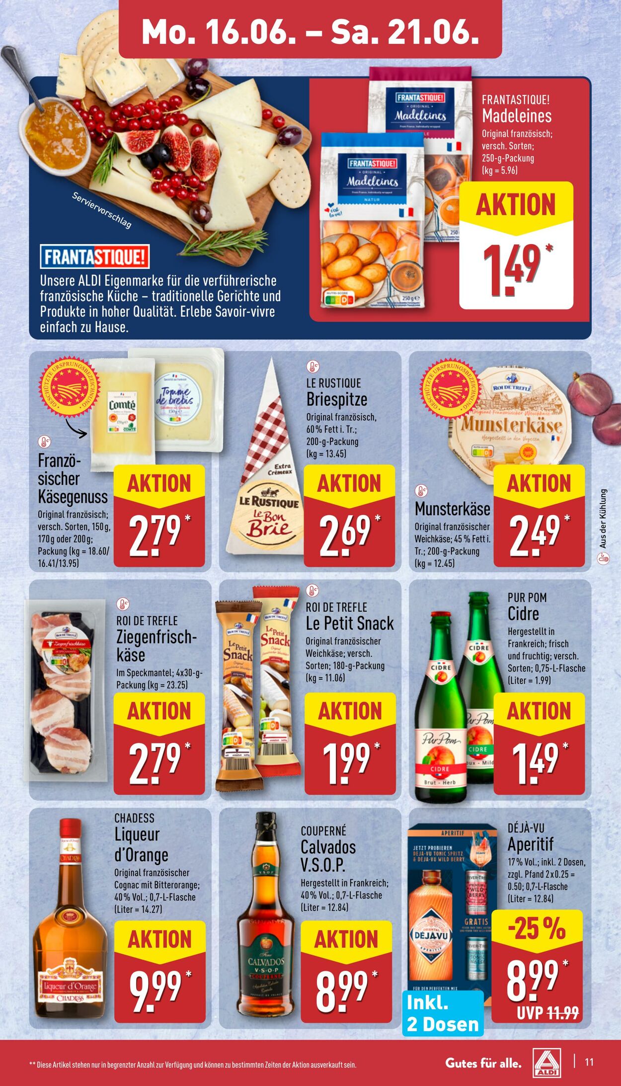 Prospekt Aldi-Nord 16.06.2025 - 21.06.2025
