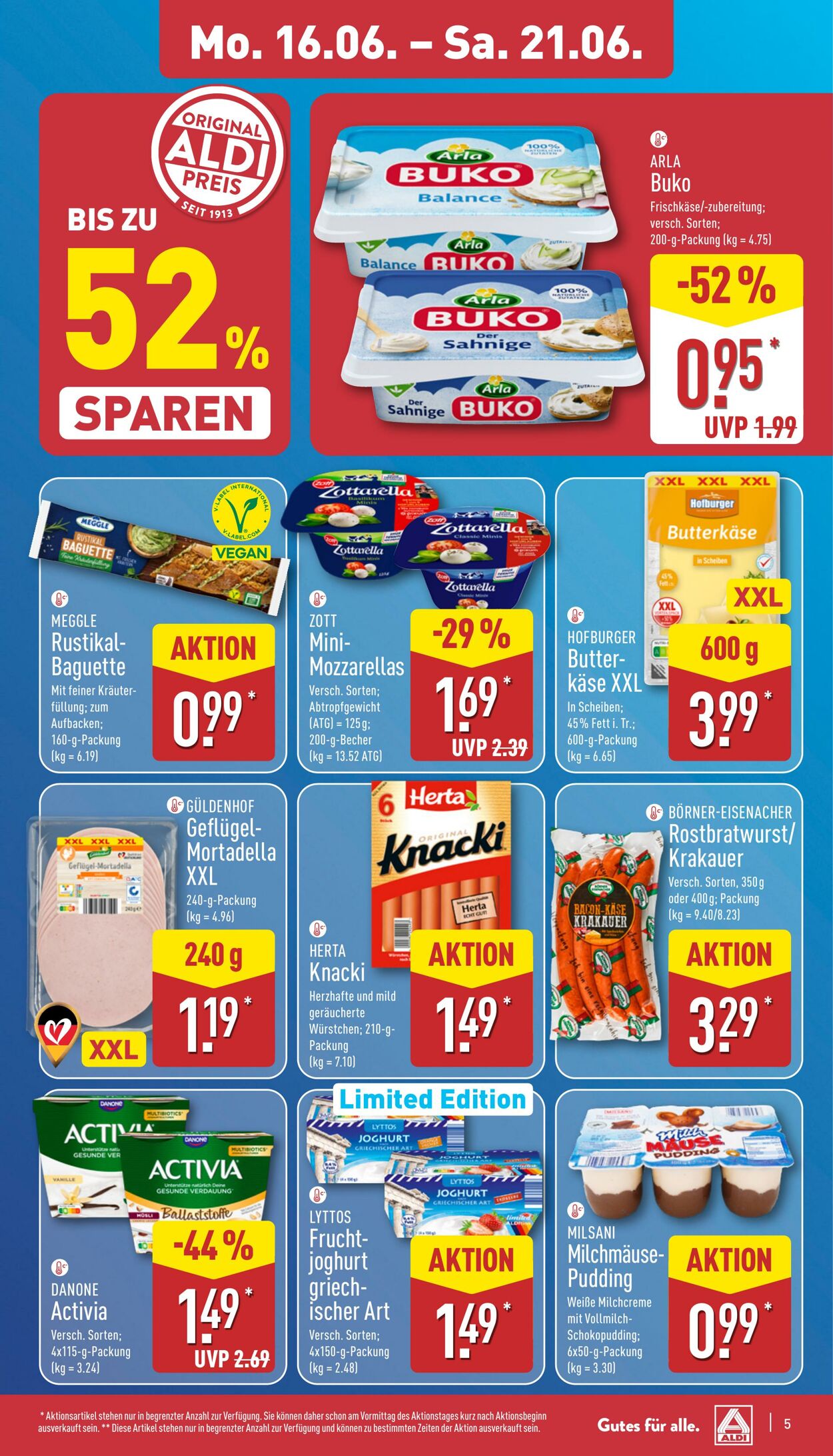 Prospekt Aldi-Nord 16.06.2025 - 21.06.2025