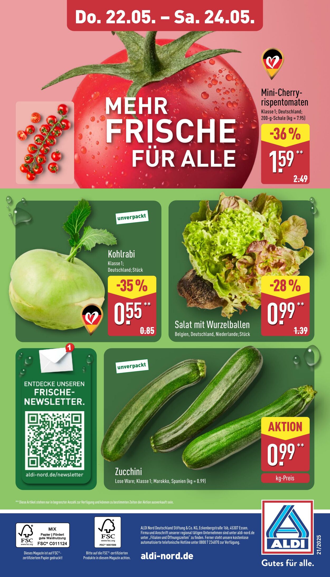 Prospekt Aldi-Nord 19.05.2025 - 24.05.2025