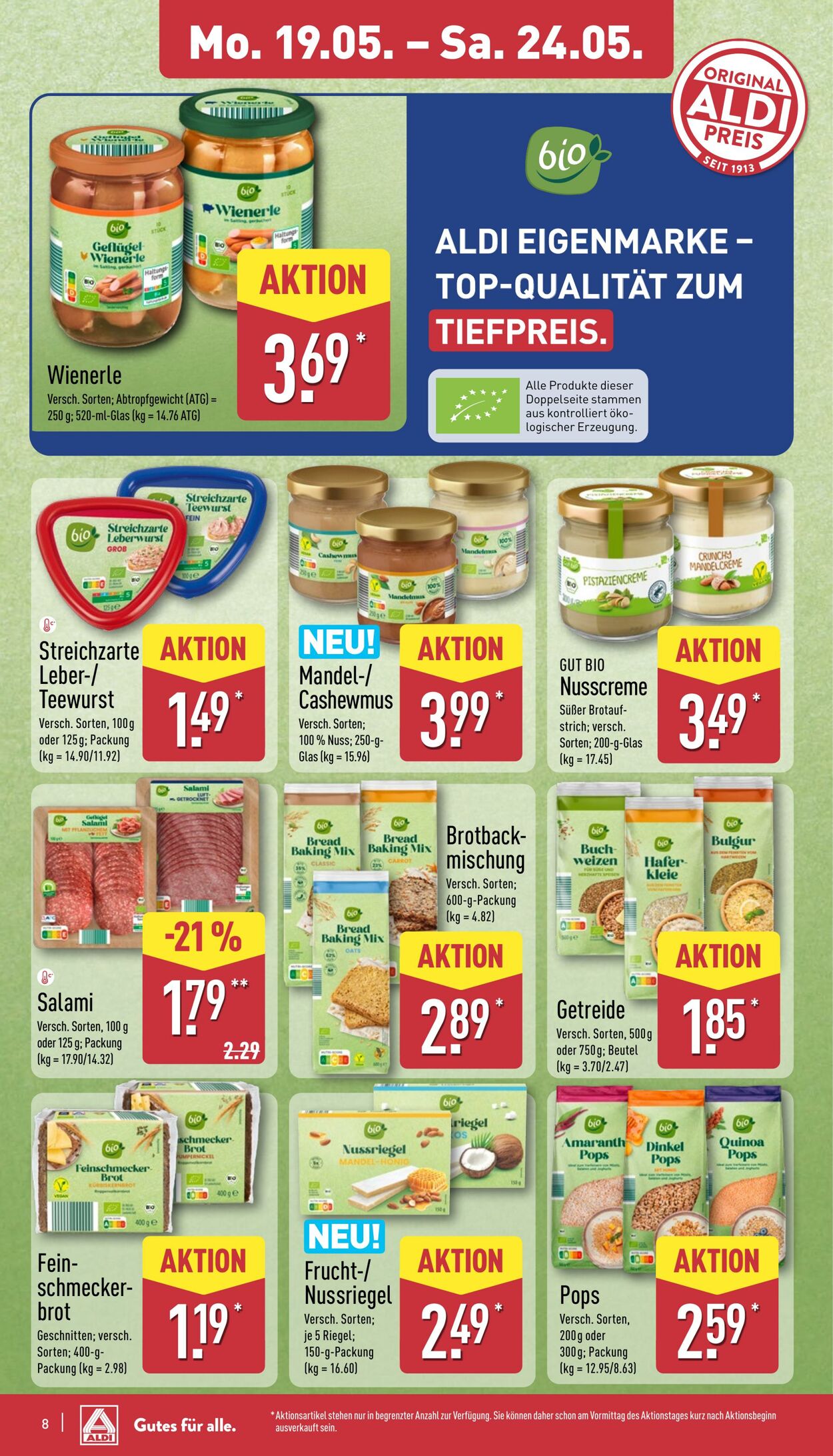 Prospekt Aldi-Nord 19.05.2025 - 24.05.2025