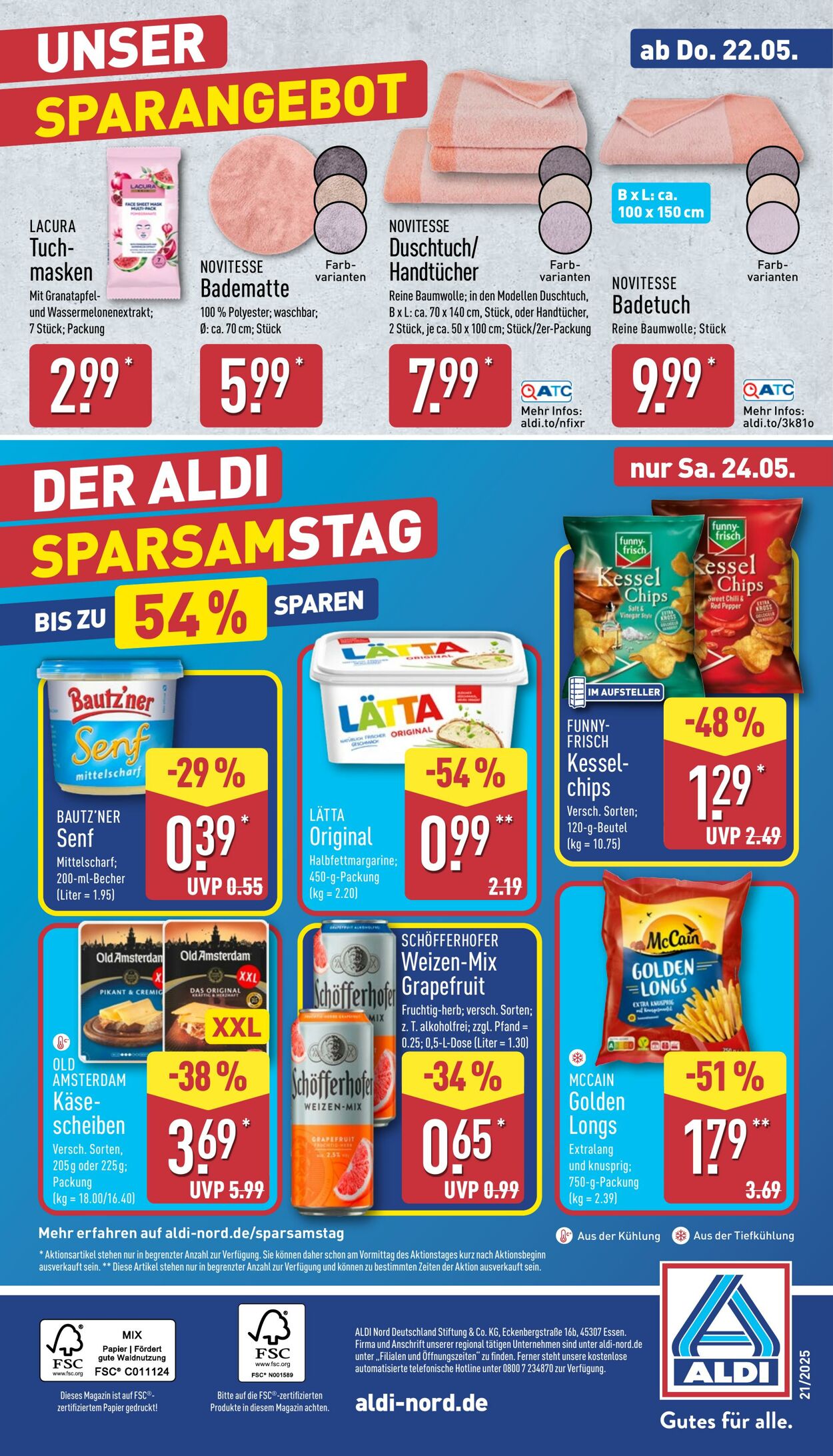 Prospekt Aldi-Nord 19.05.2025 - 24.05.2025
