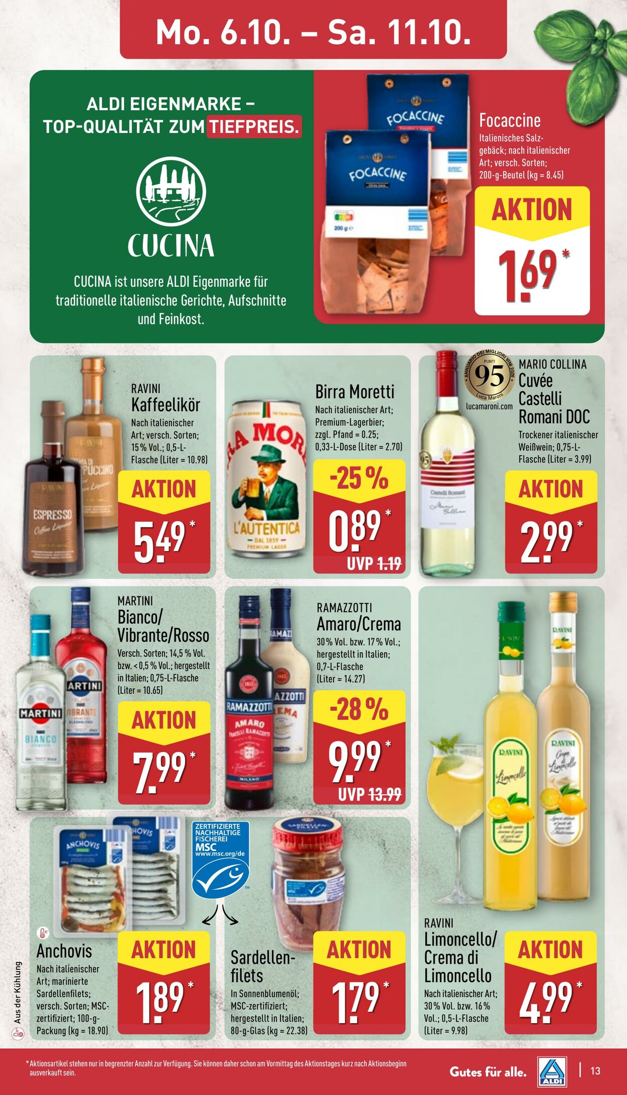 Prospekt Aldi-Nord 06.10.2025 - 11.10.2025