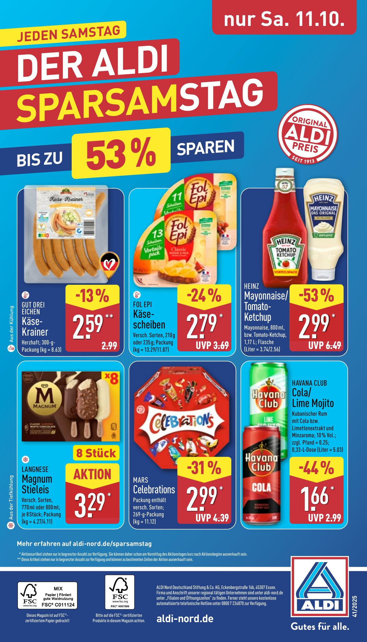 Prospekt Aldi-Nord 06.10.2025 - 11.10.2025