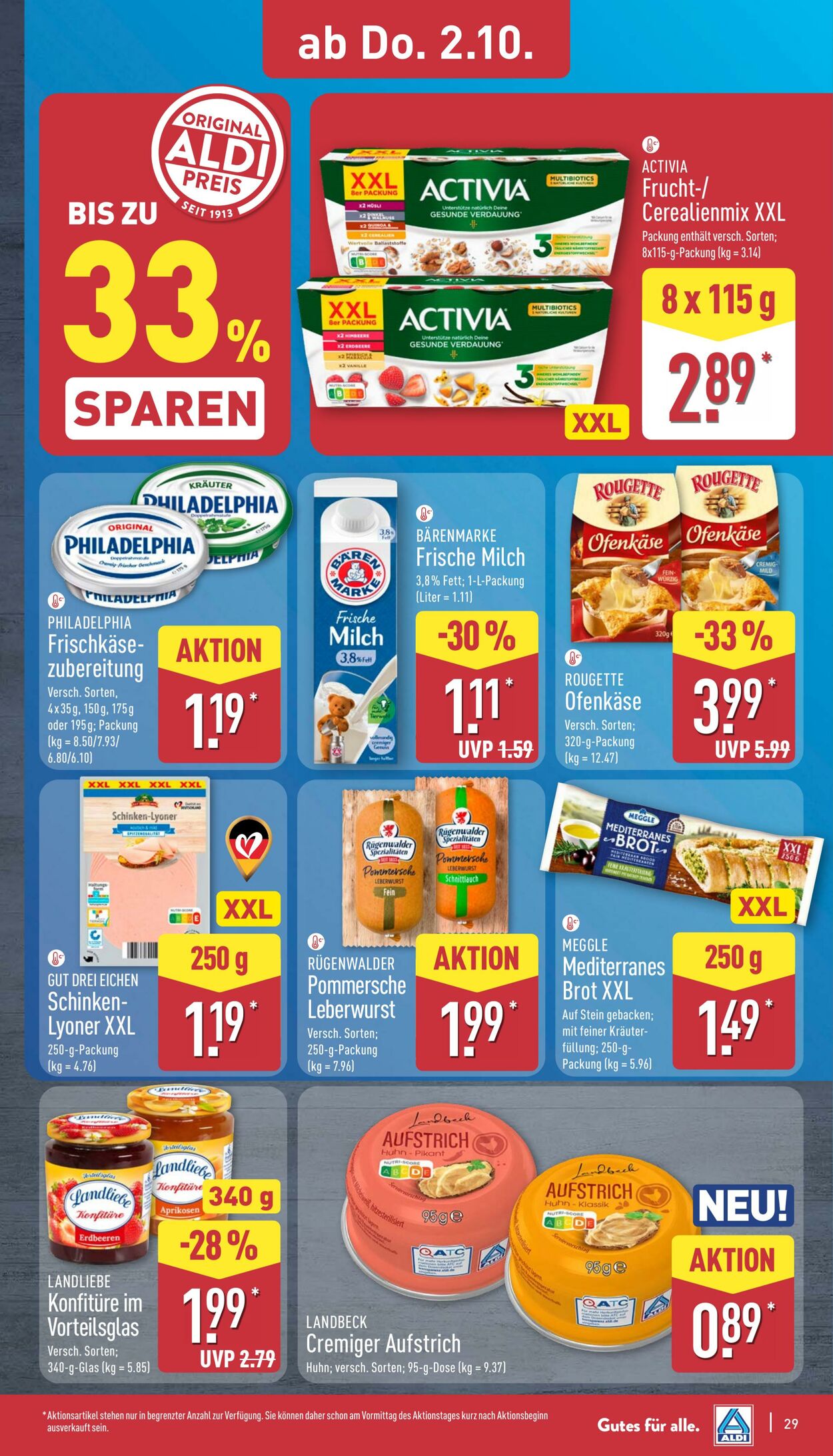 Prospekt Aldi-Nord 29.09.2025 - 04.10.2025