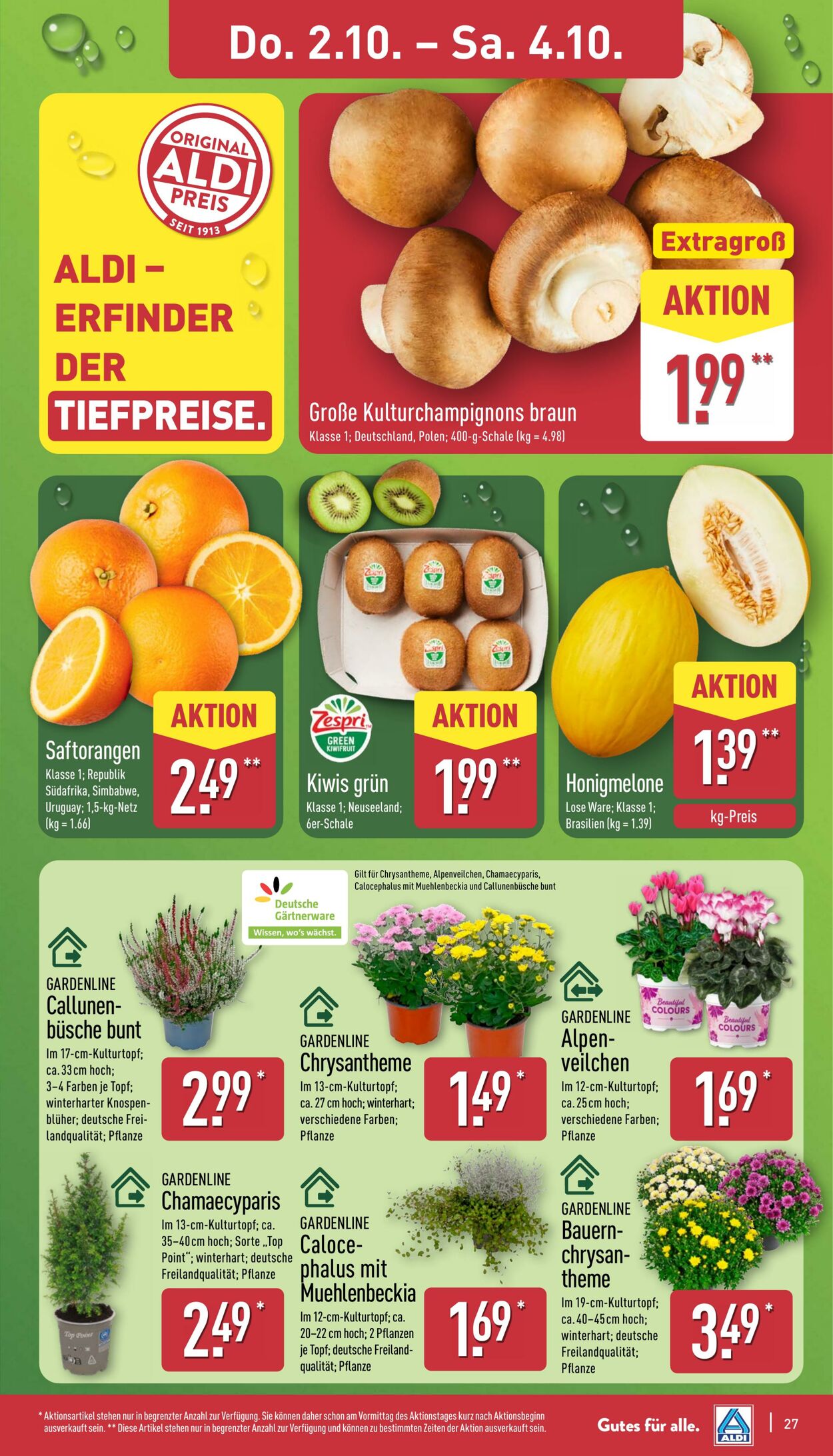 Prospekt Aldi-Nord 29.09.2025 - 04.10.2025