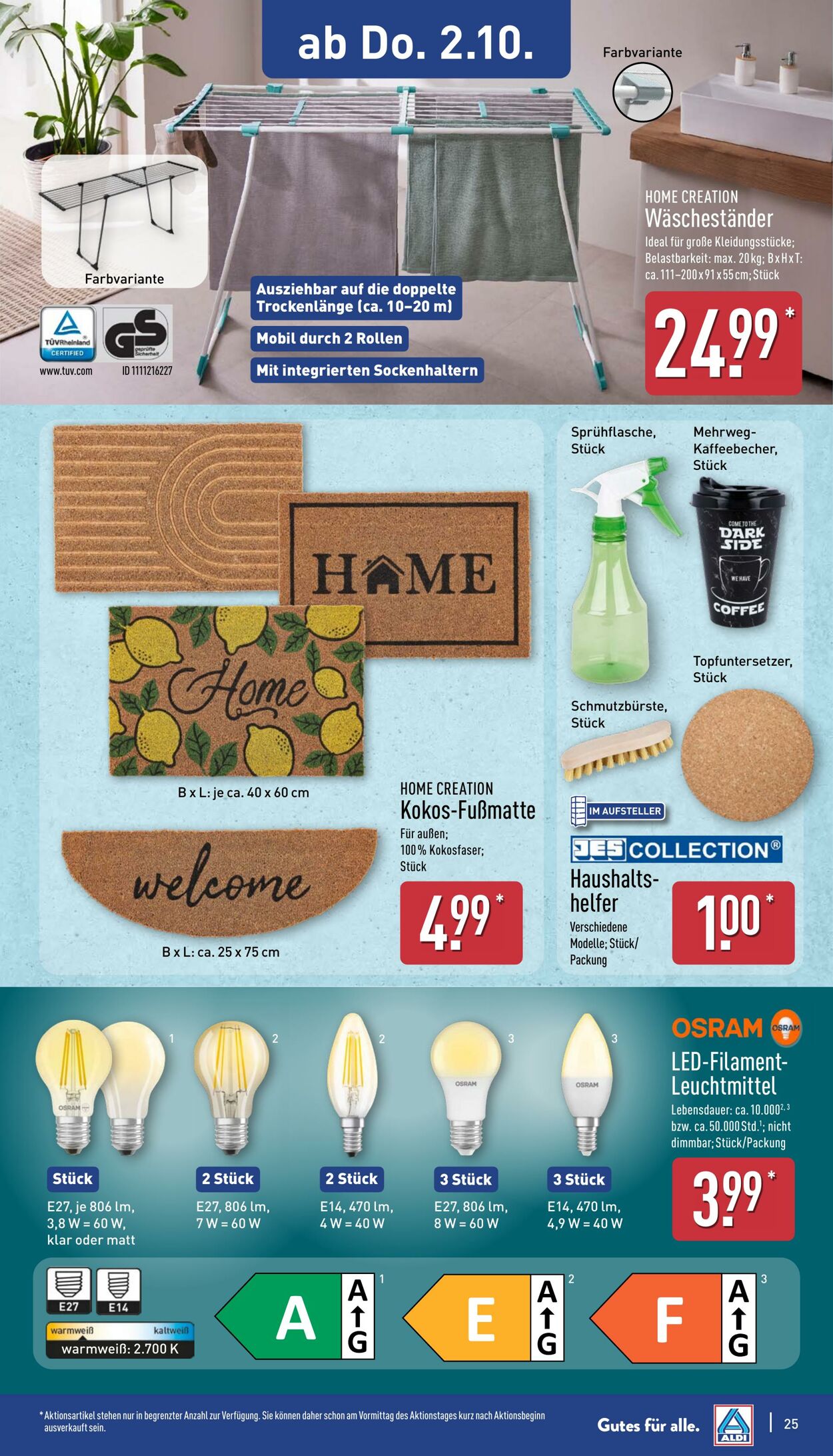 Prospekt Aldi-Nord 29.09.2025 - 04.10.2025