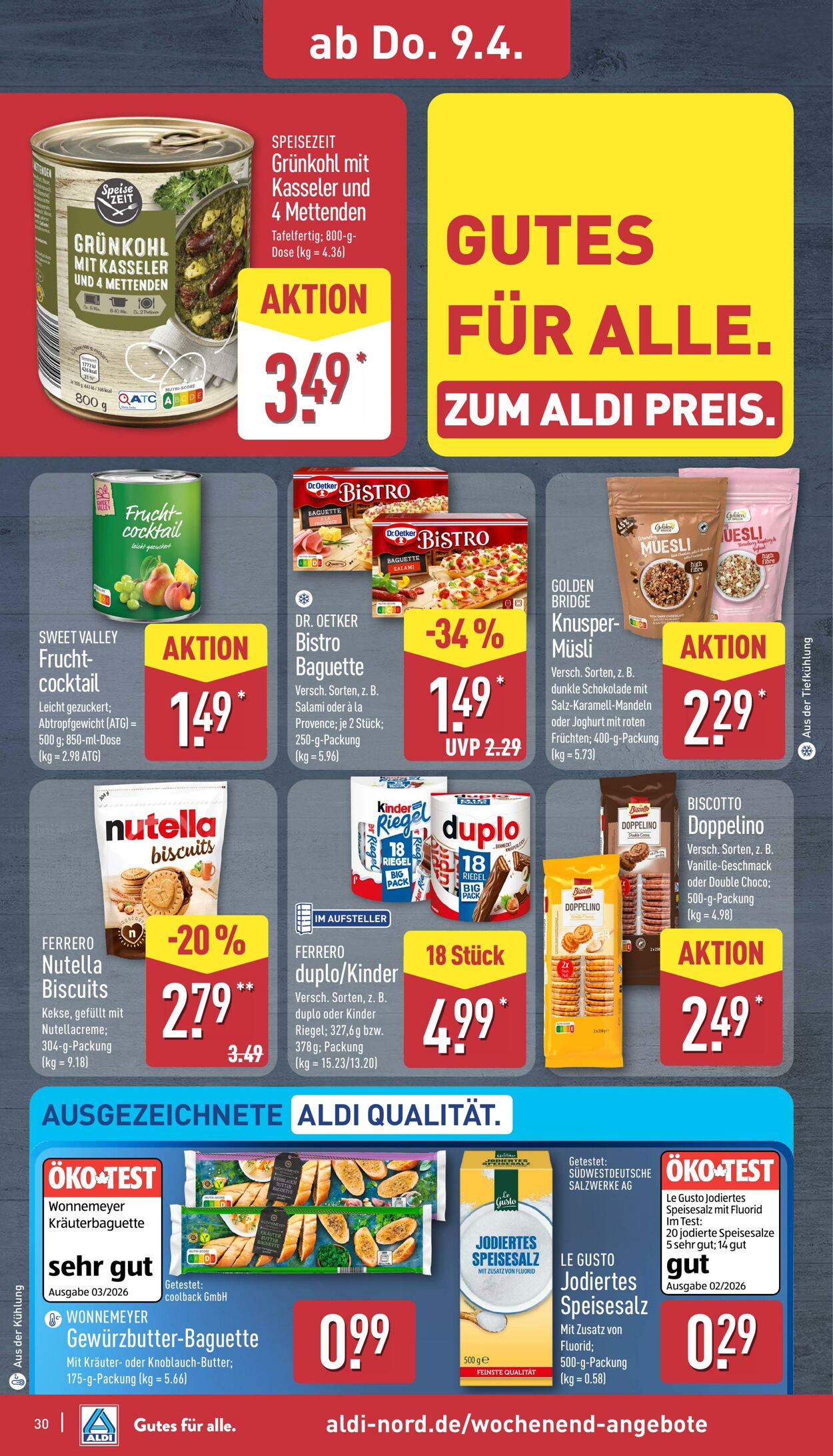 Prospekt Aldi-Nord 06.04.2026 - 11.04.2026