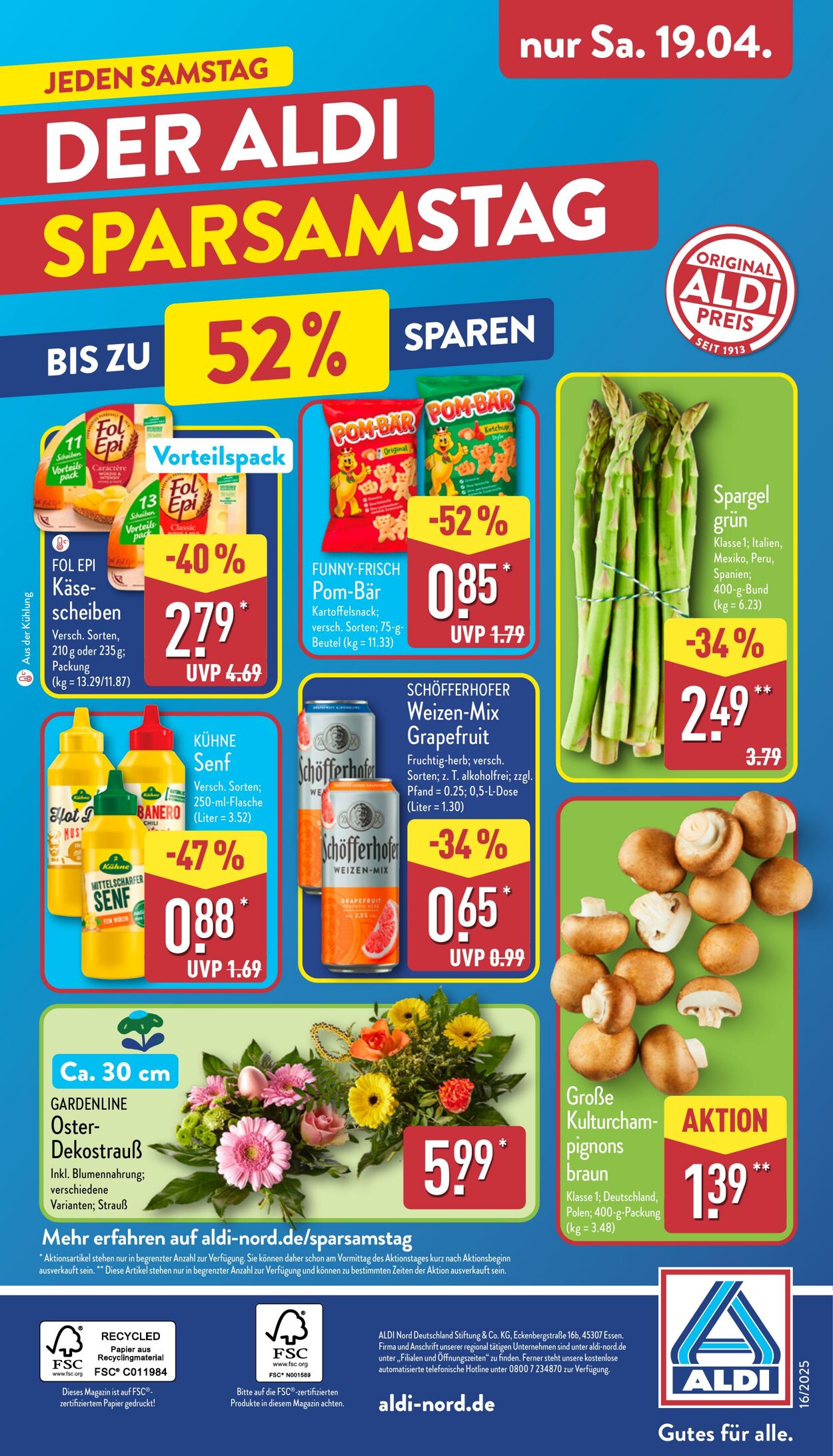 Prospekt Aldi-Nord 07.04.2025 - 12.04.2025