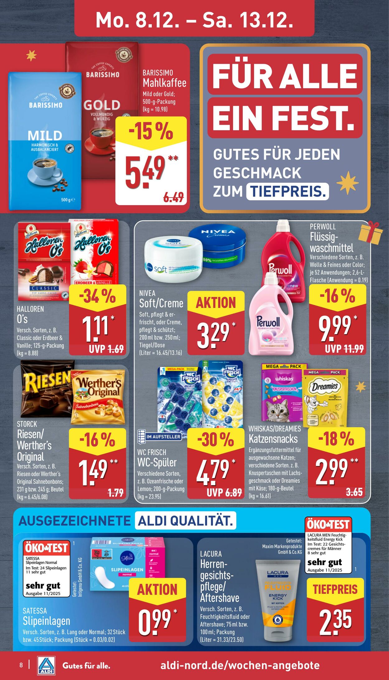 Prospekt Aldi-Nord 08.12.2025 - 13.12.2025