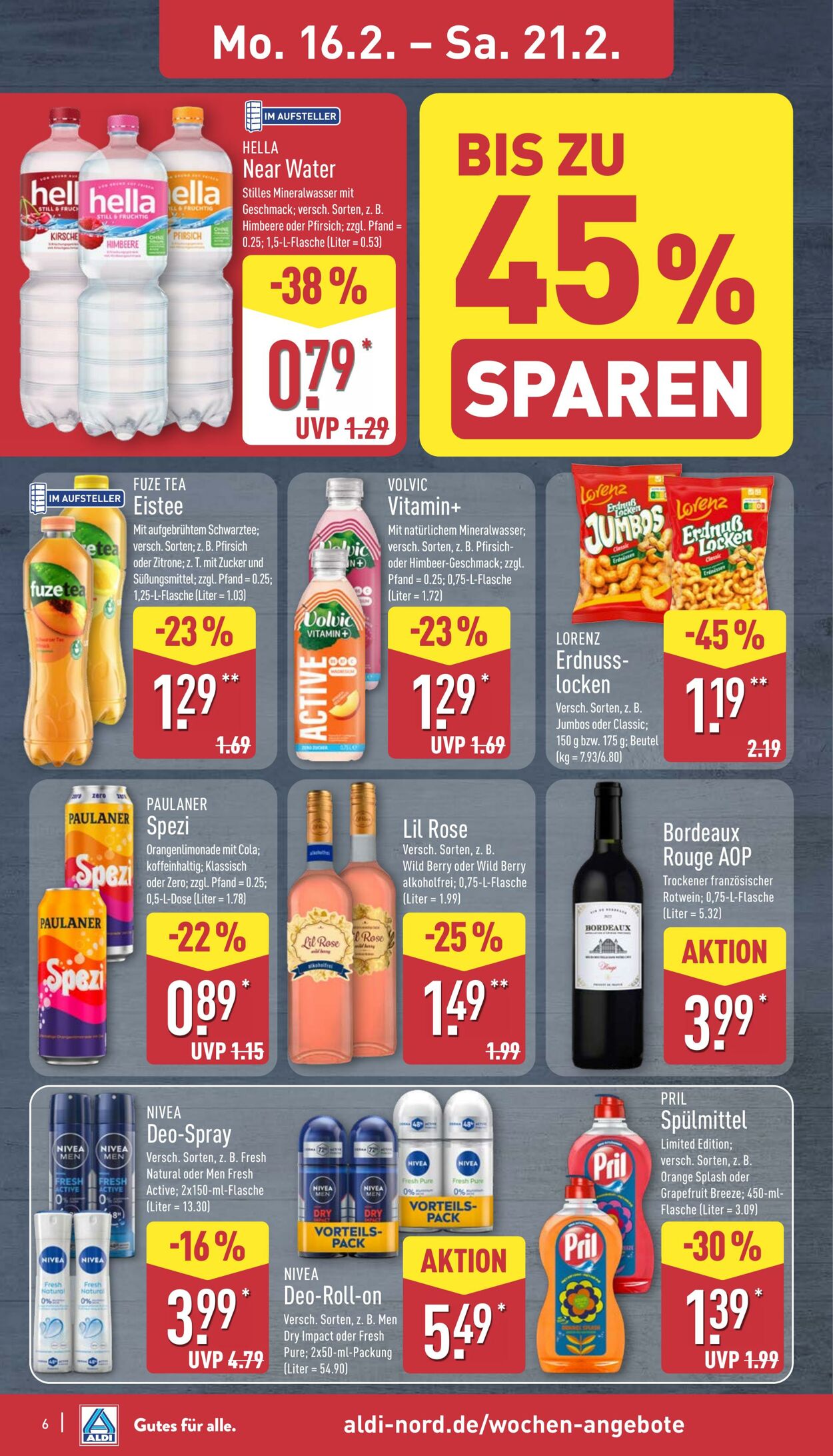 Prospekt Aldi-Nord 16.02.2026 - 21.02.2026