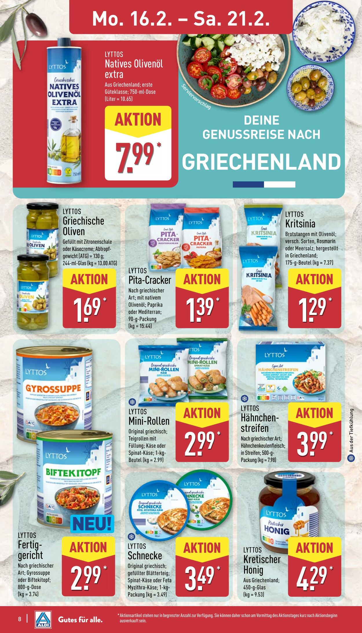 Prospekt Aldi-Nord 16.02.2026 - 21.02.2026