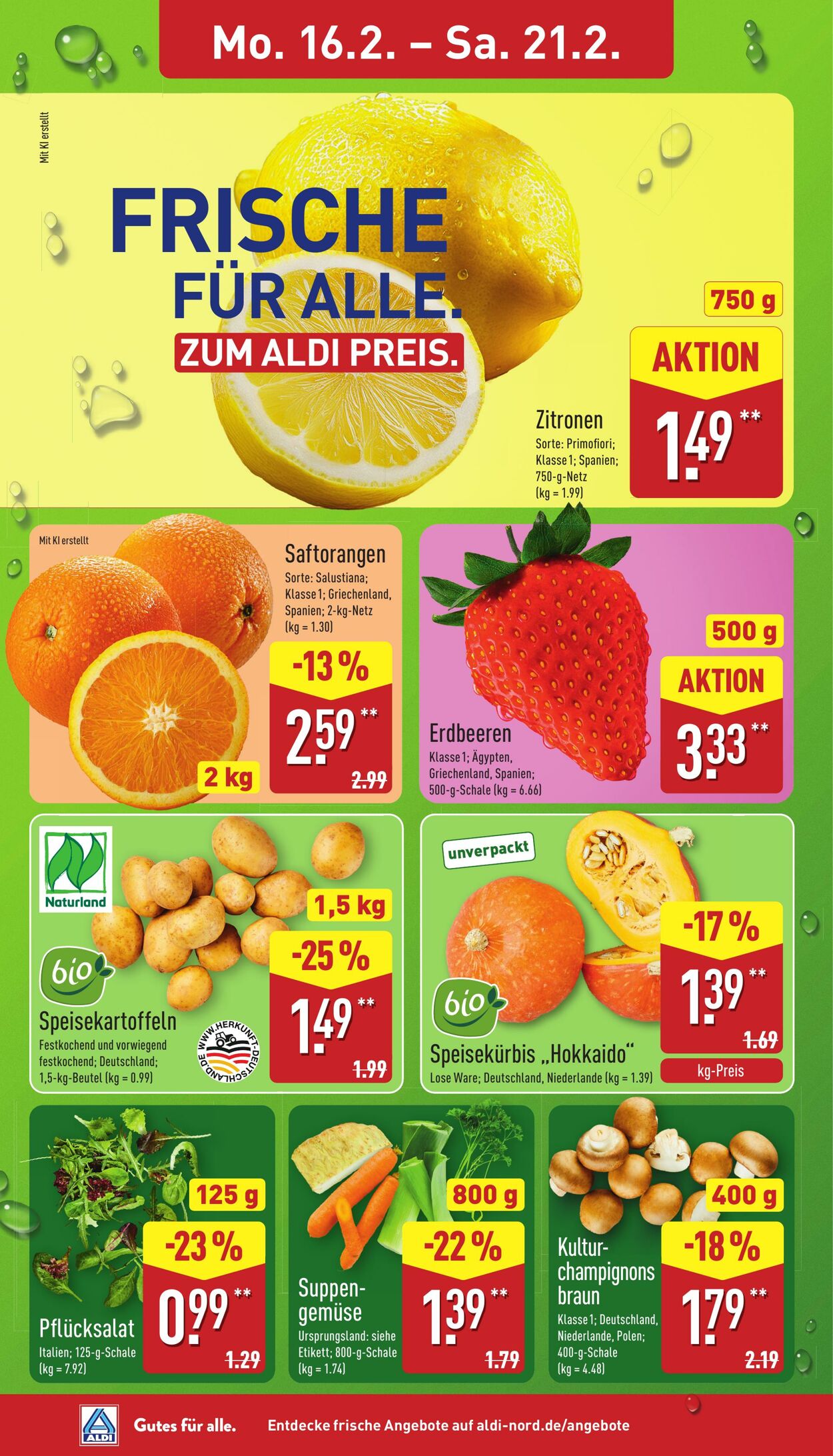 Prospekt Aldi-Nord 16.02.2026 - 21.02.2026