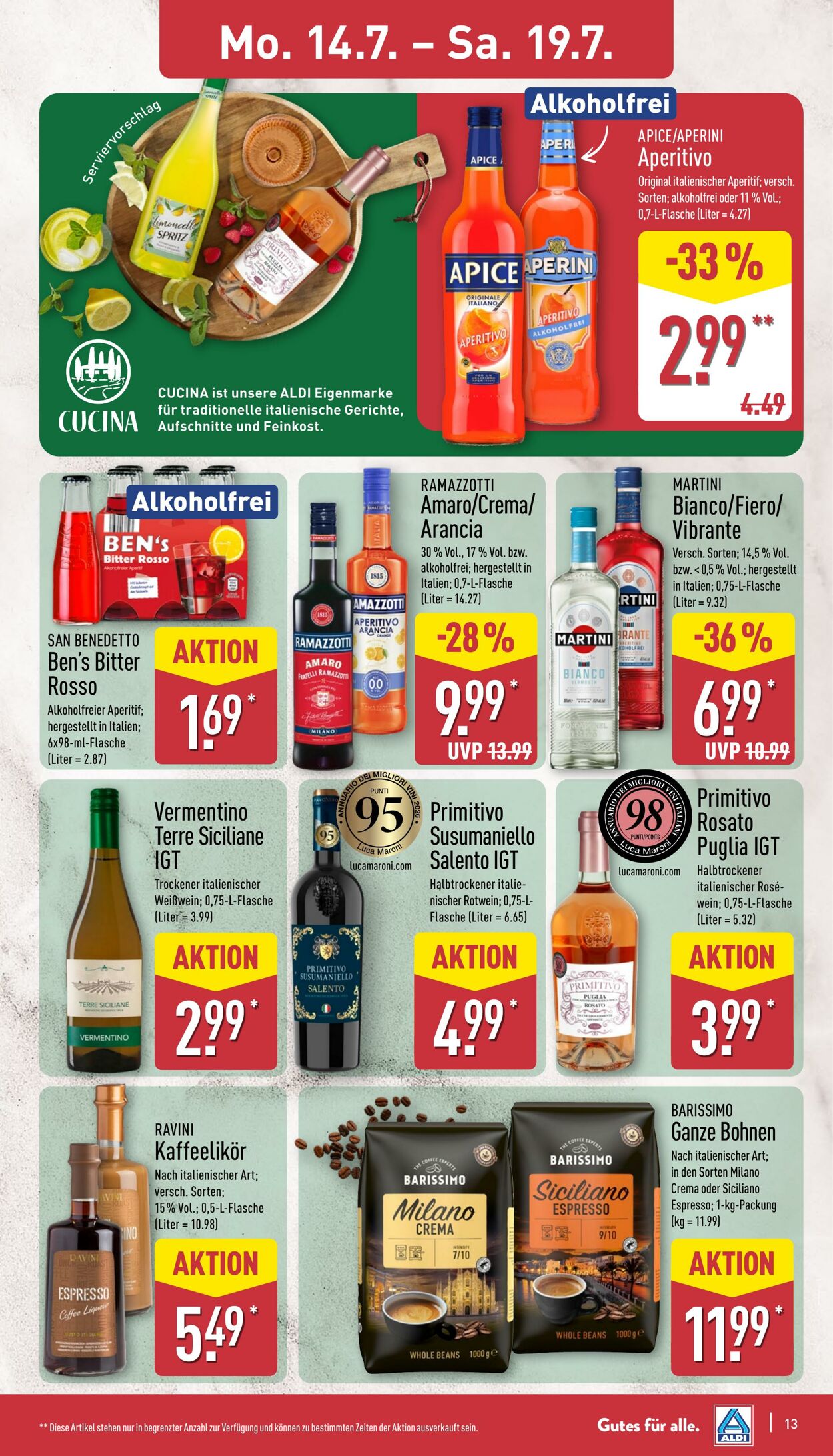 Prospekt Aldi-Nord 14.07.2025 - 19.07.2025