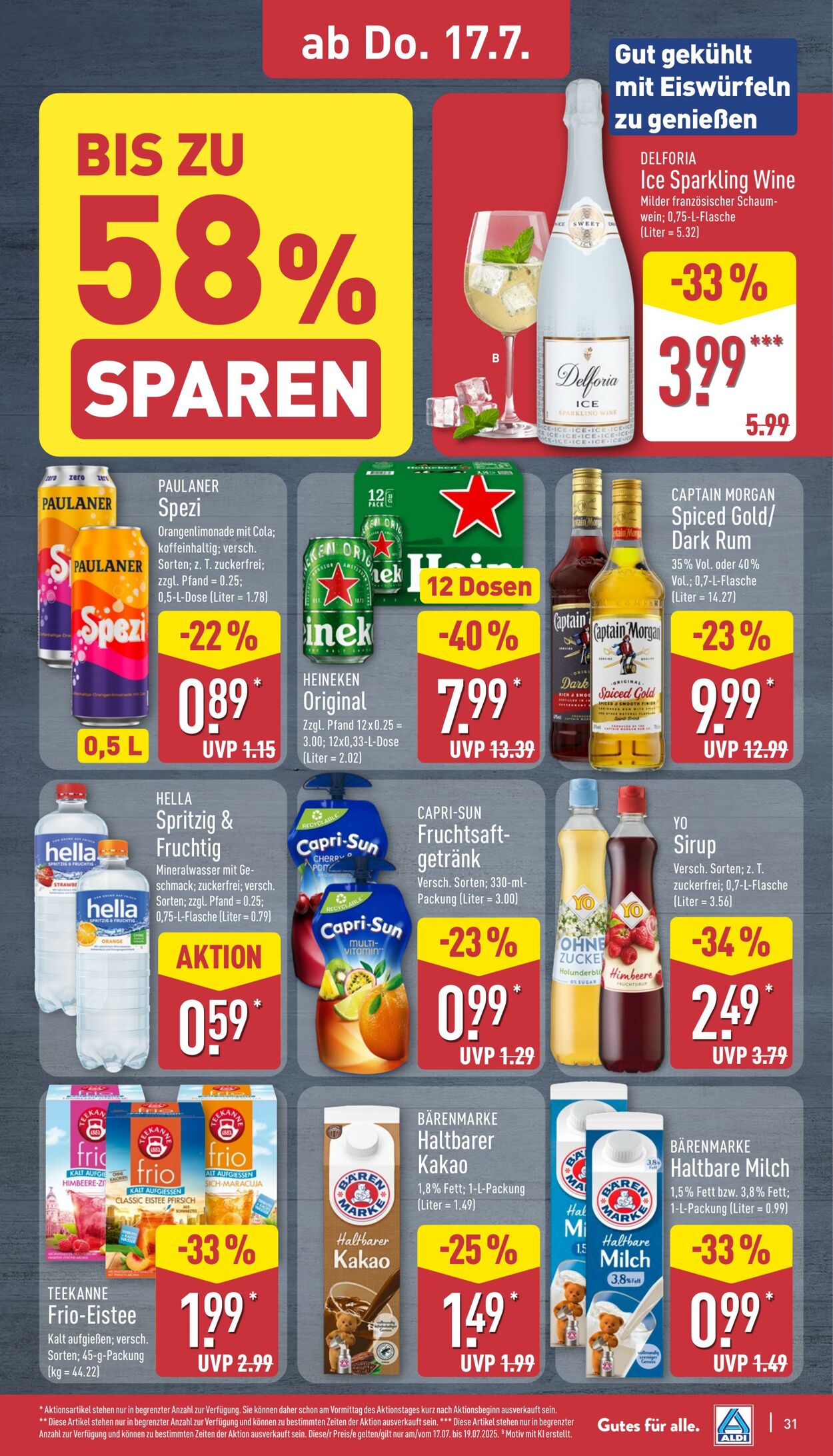 Prospekt Aldi-Nord 14.07.2025 - 19.07.2025