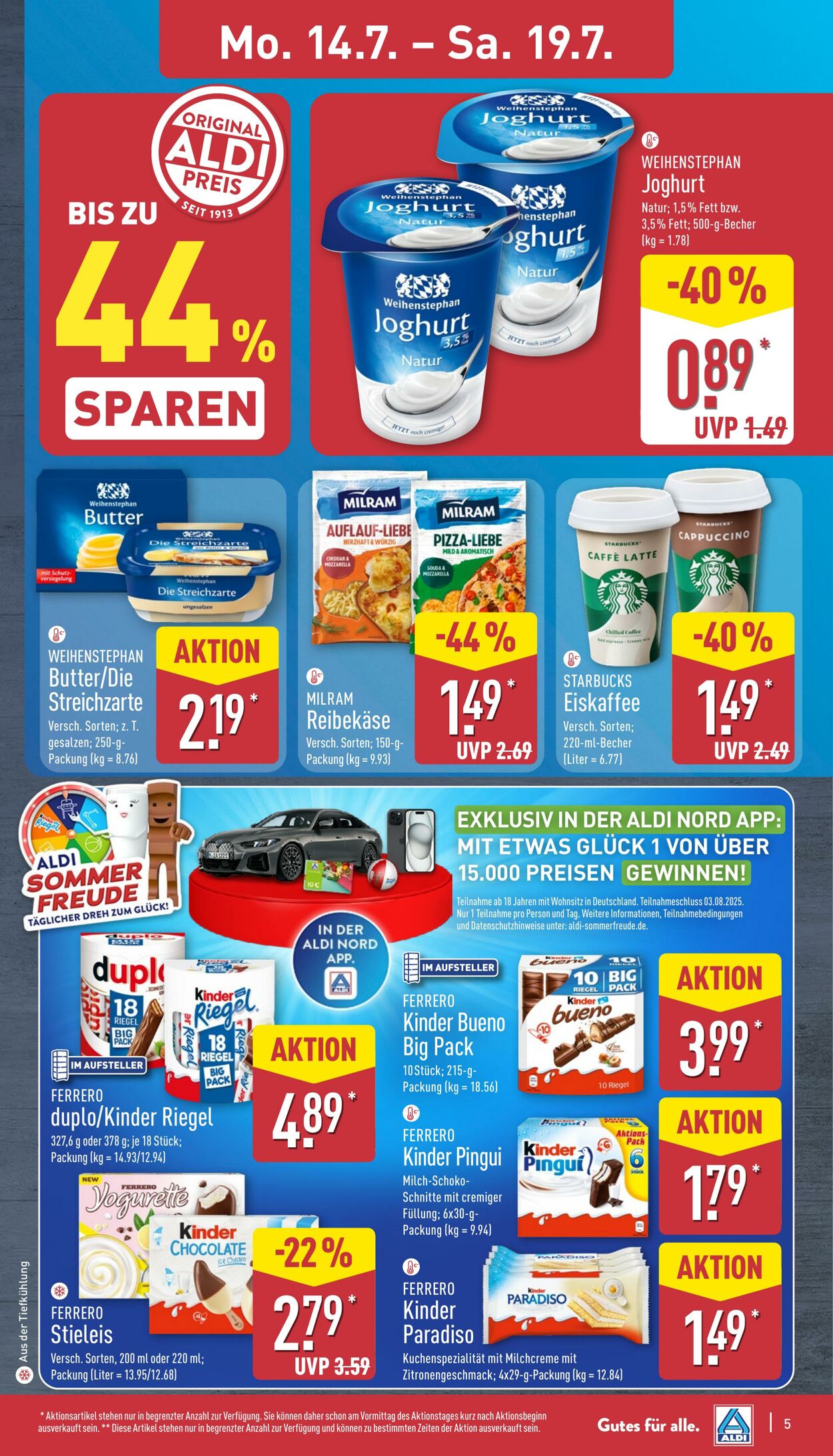 Prospekt Aldi-Nord 14.07.2025 - 19.07.2025