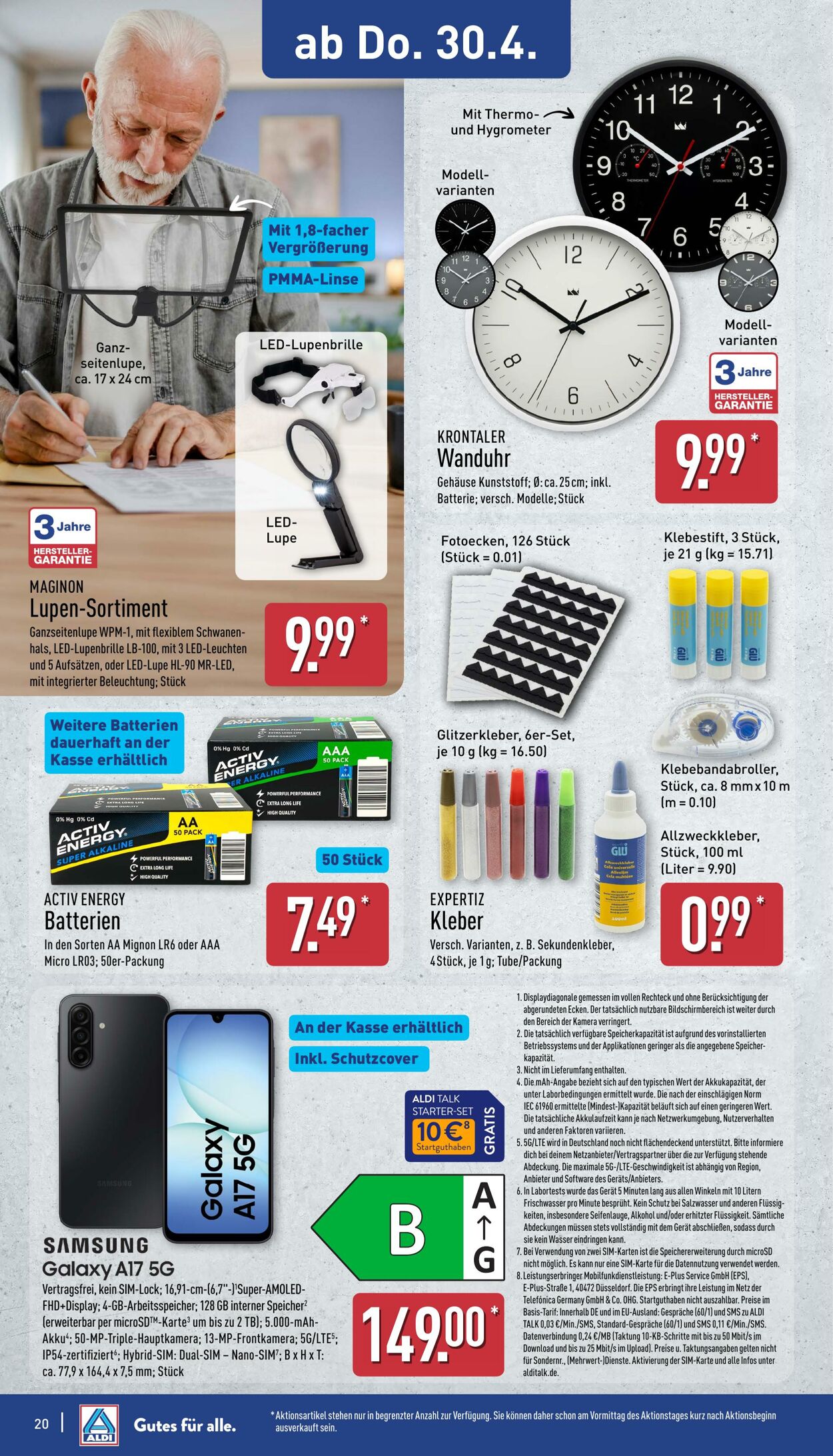 Prospekt Aldi-Nord 20.04.2026 - 25.04.2026