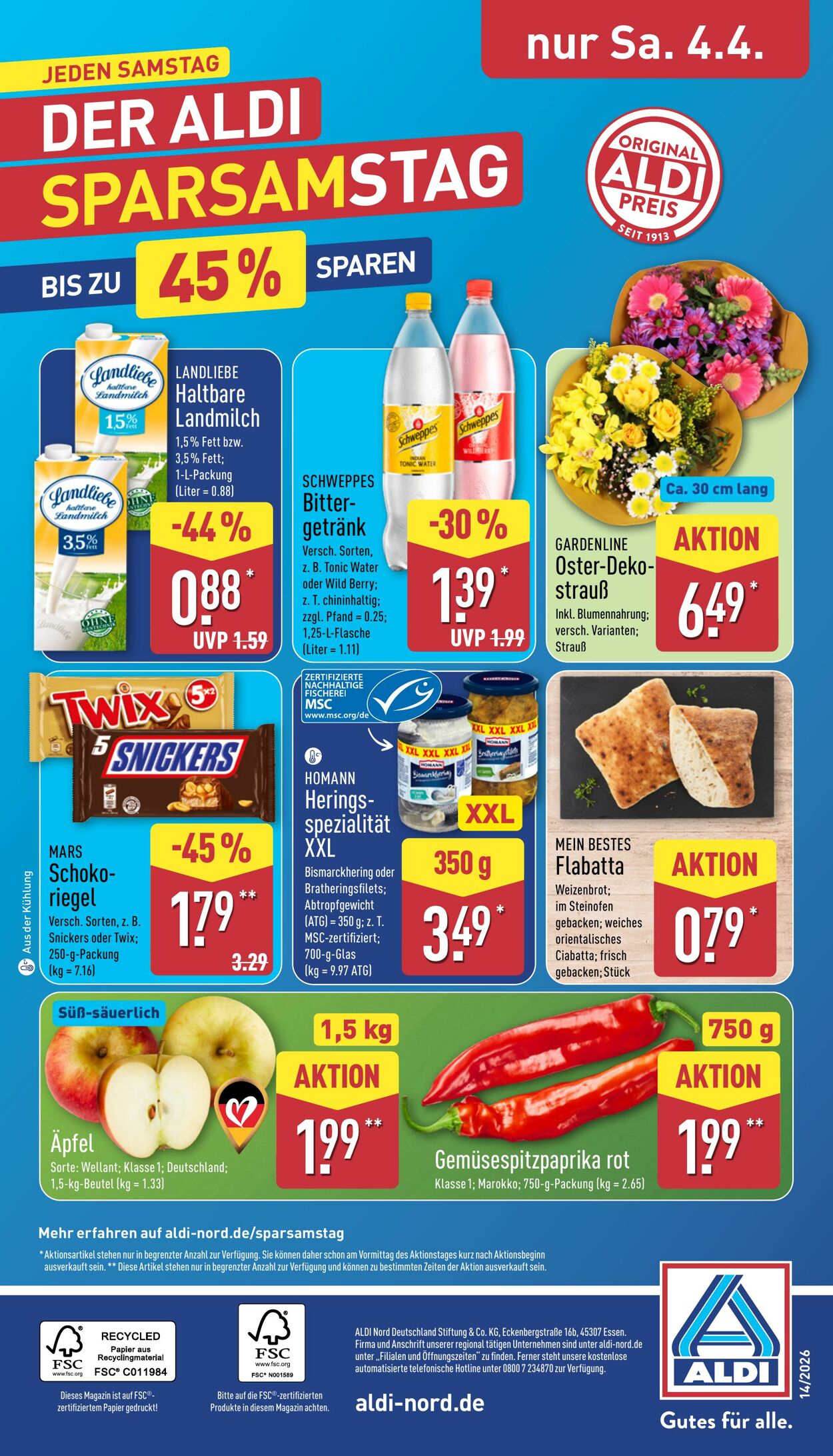 Prospekt Aldi-Nord 23.03.2026 - 28.03.2026