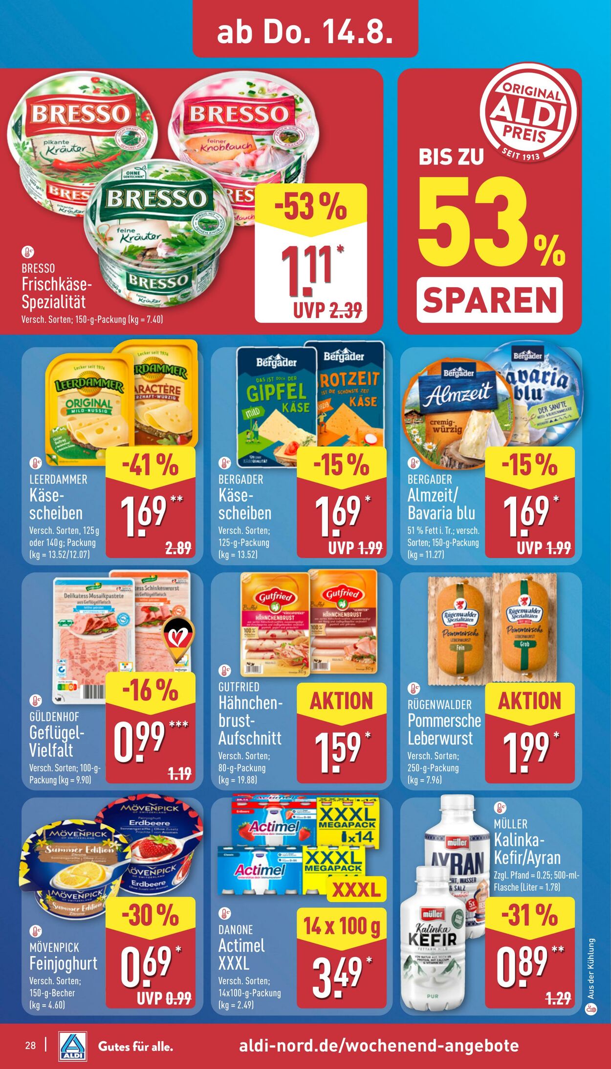 Prospekt Aldi-Nord 11.08.2025 - 16.08.2025