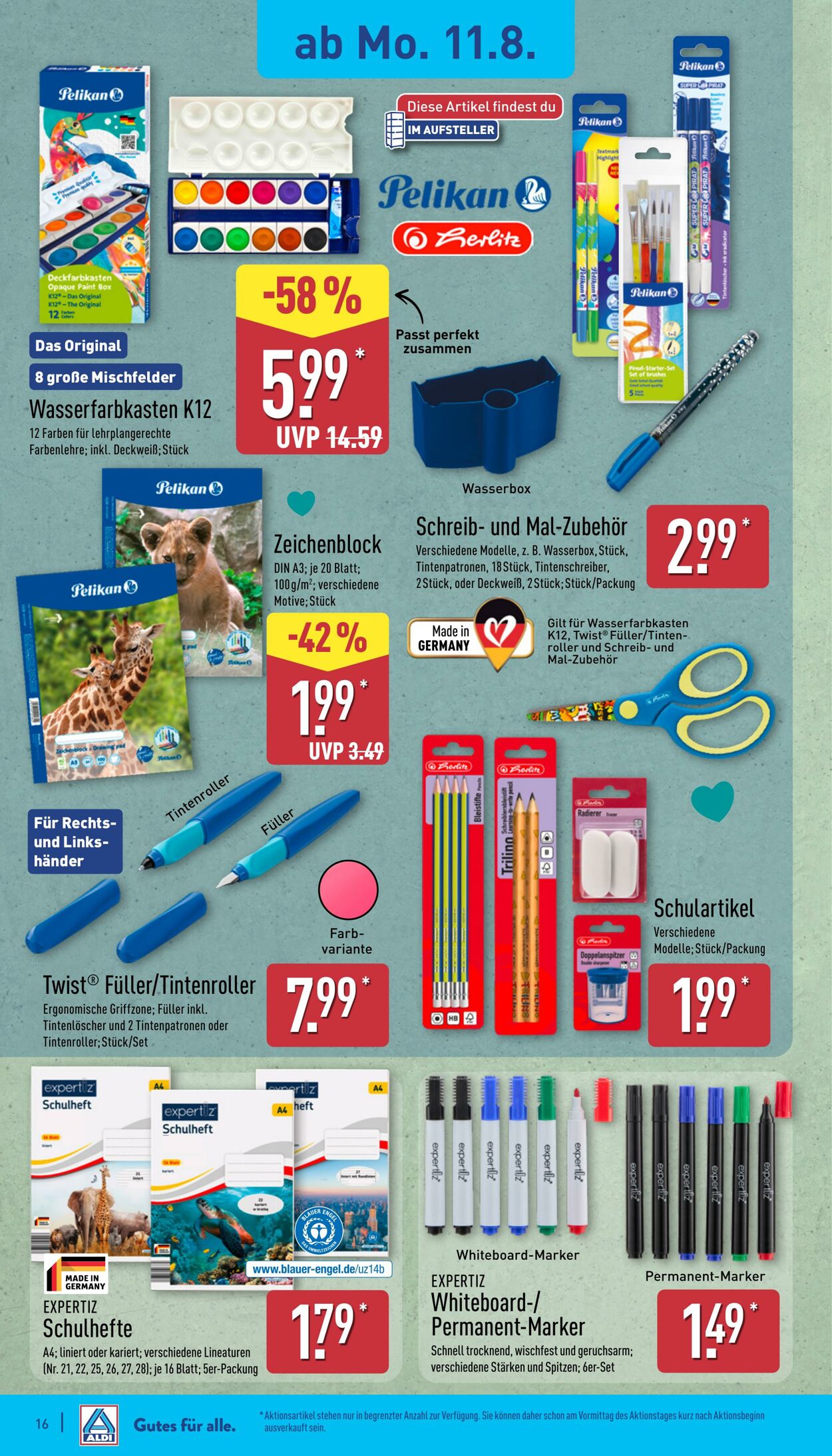 Prospekt Aldi-Nord 11.08.2025 - 16.08.2025