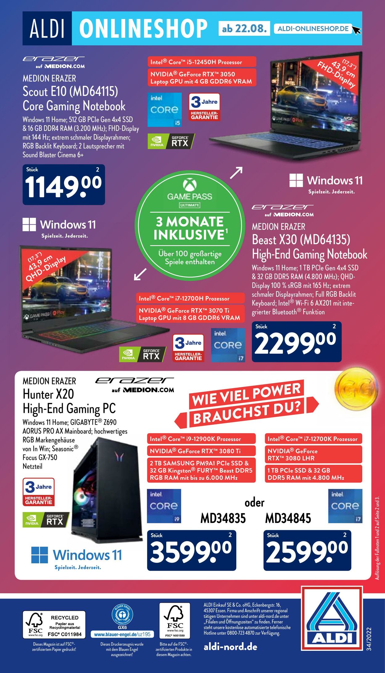 Prospekt Aldi-Nord 22.08.2022 - 27.08.2022