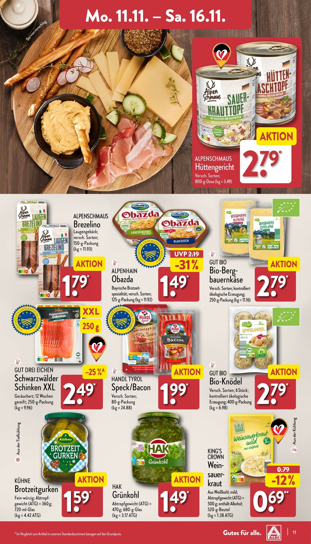 Prospekt Aldi-Nord 11.11.2024 - 18.11.2024