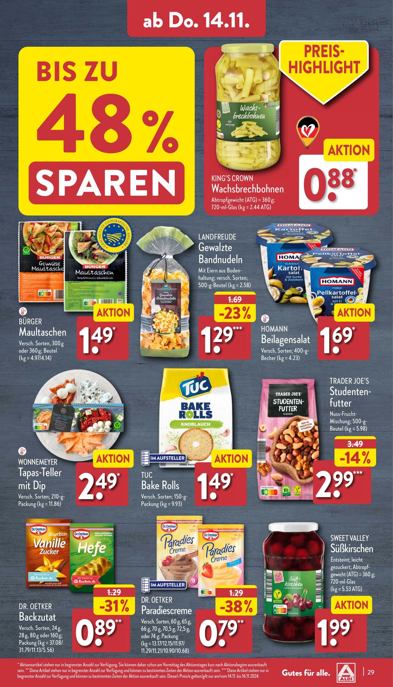 Prospekt Aldi-Nord 11.11.2024 - 18.11.2024