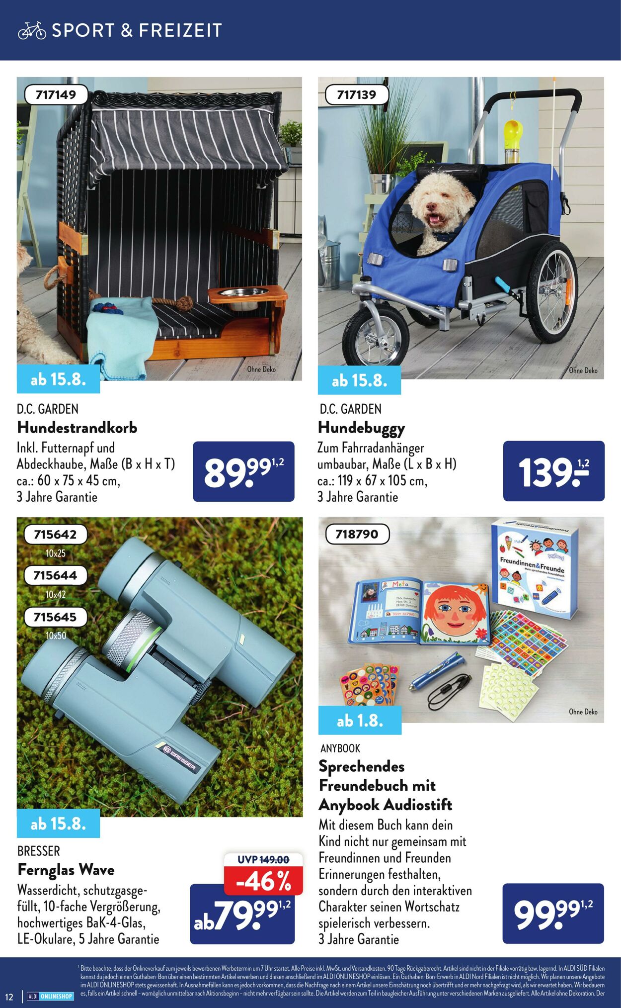 Prospekt Aldi-Nord 01.08.2022 - 21.08.2022