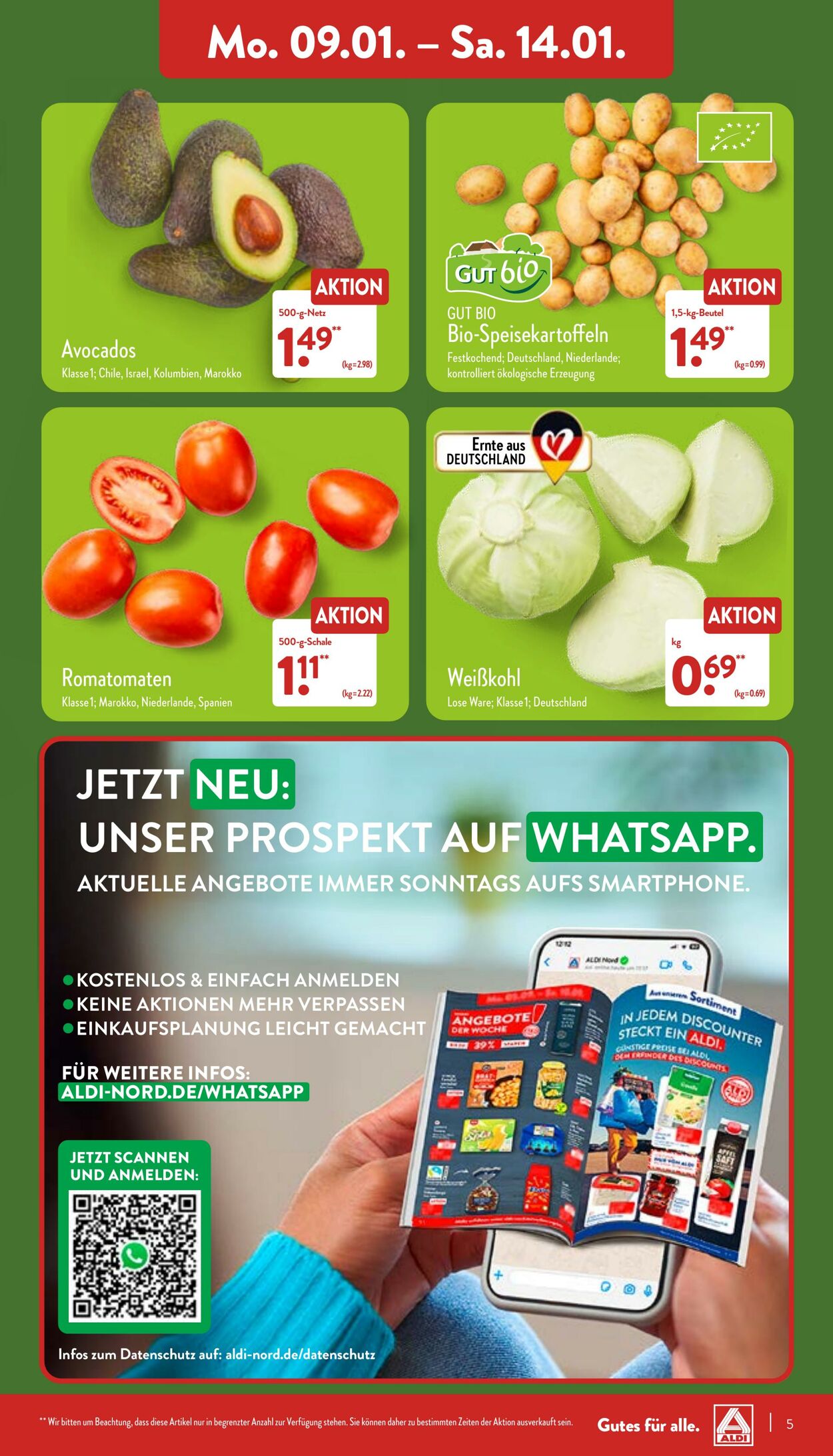 Prospekt Aldi-Nord 09.01.2023 - 14.01.2023