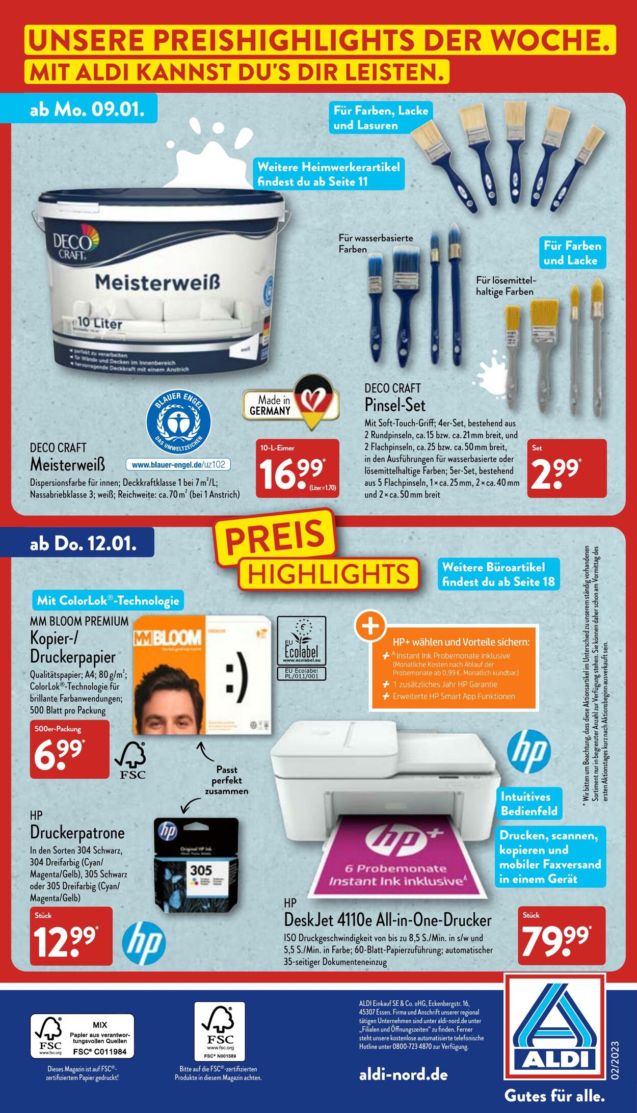 Prospekt Aldi-Nord 09.01.2023 - 14.01.2023