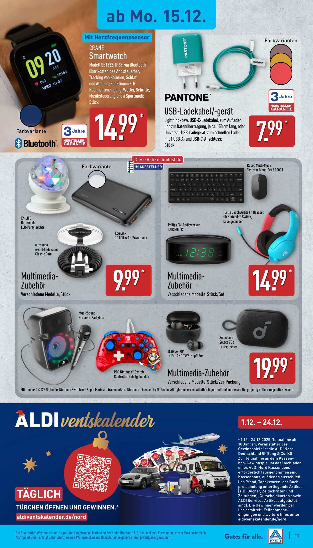 Prospekt Aldi-Nord 15.12.2025 - 20.12.2025