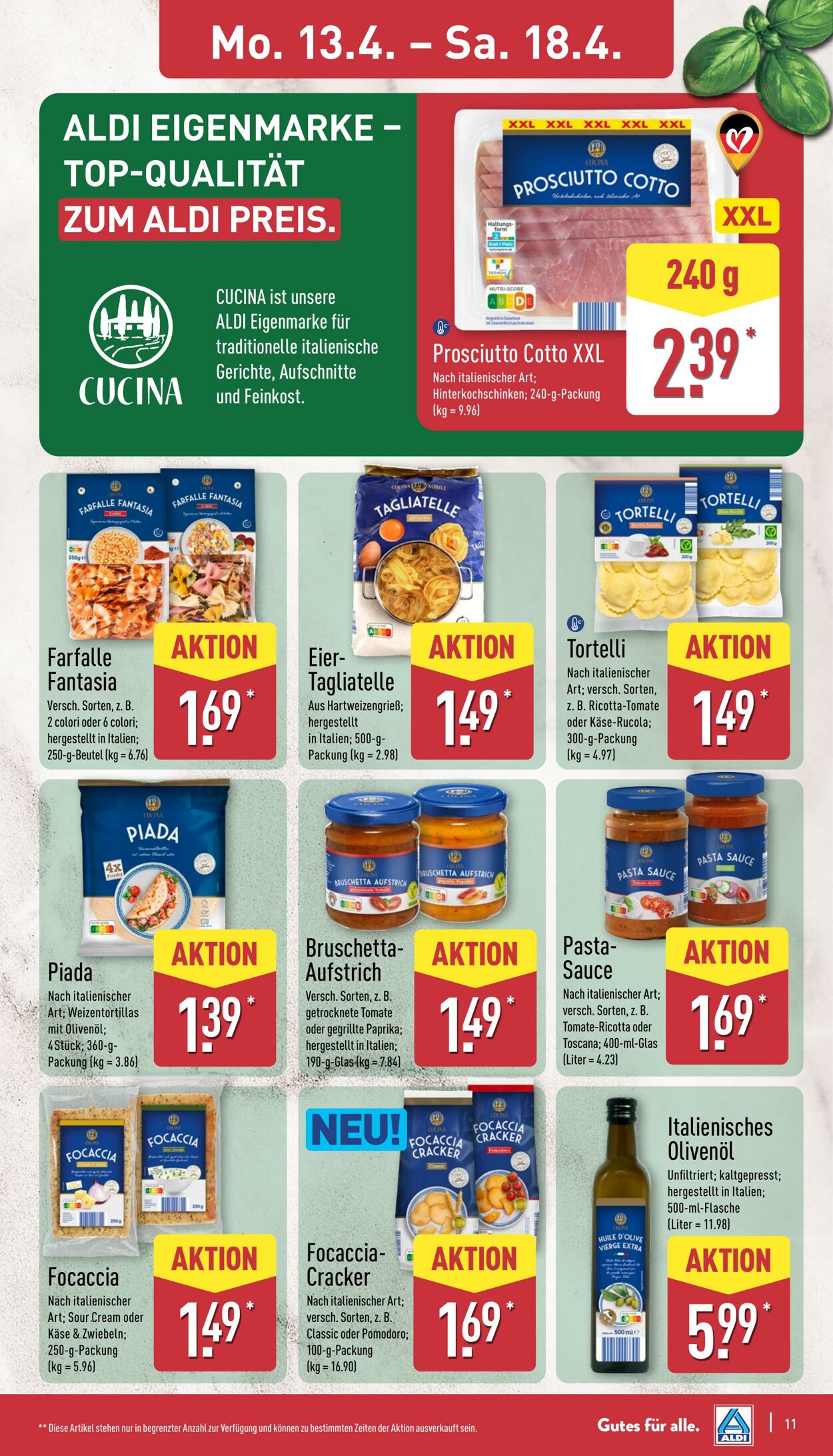 Prospekt Aldi-Nord 06.04.2026 - 11.04.2026