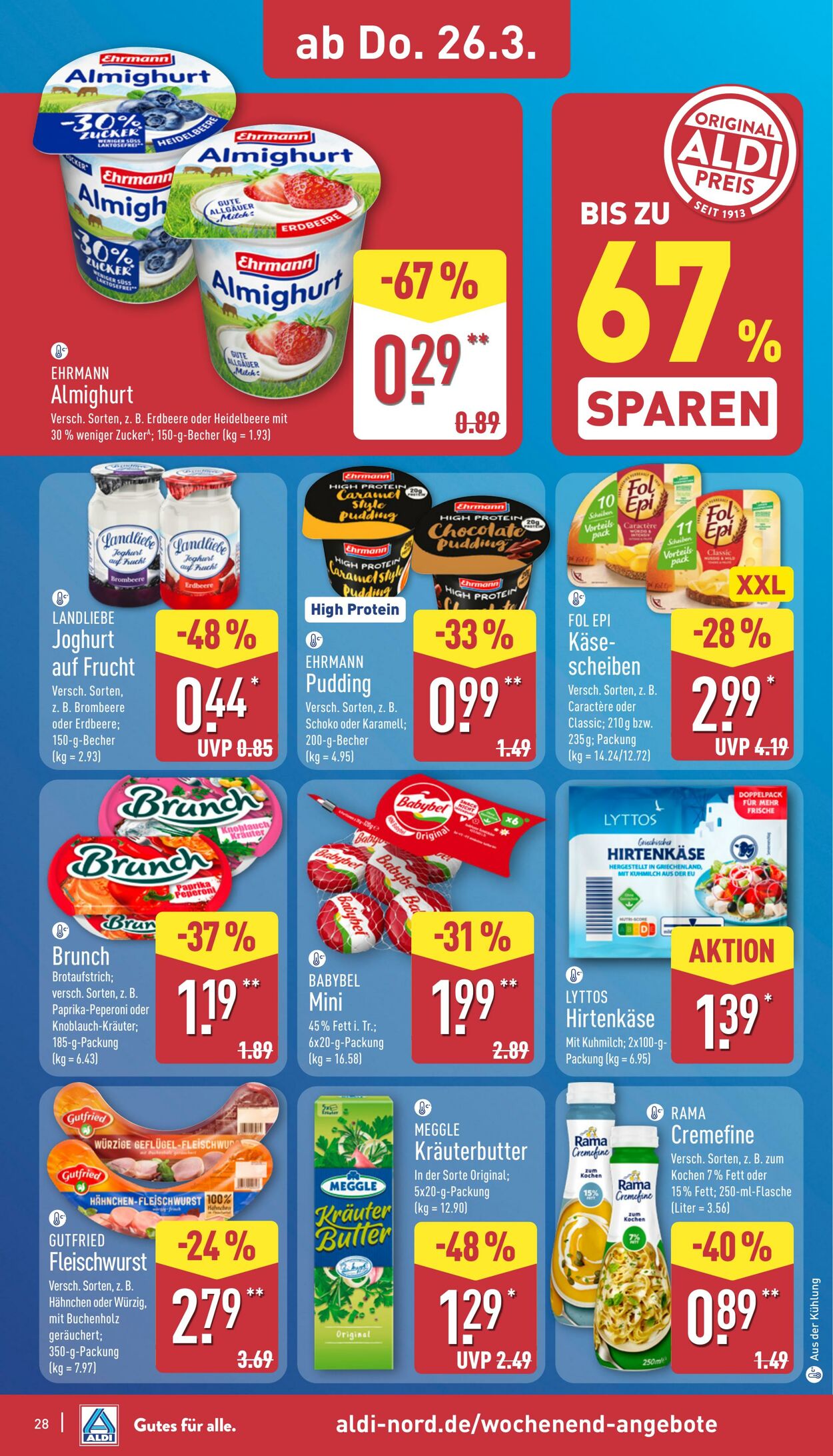 Prospekt Aldi-Nord 16.03.2026 - 21.03.2026