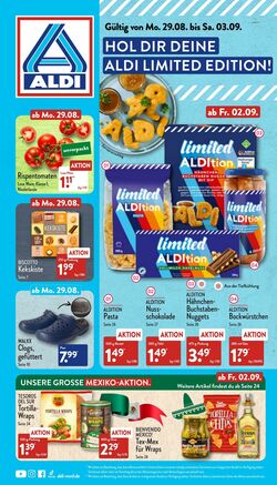 Prospekt Aldi-Nord 29.08.2022 - 03.09.2022