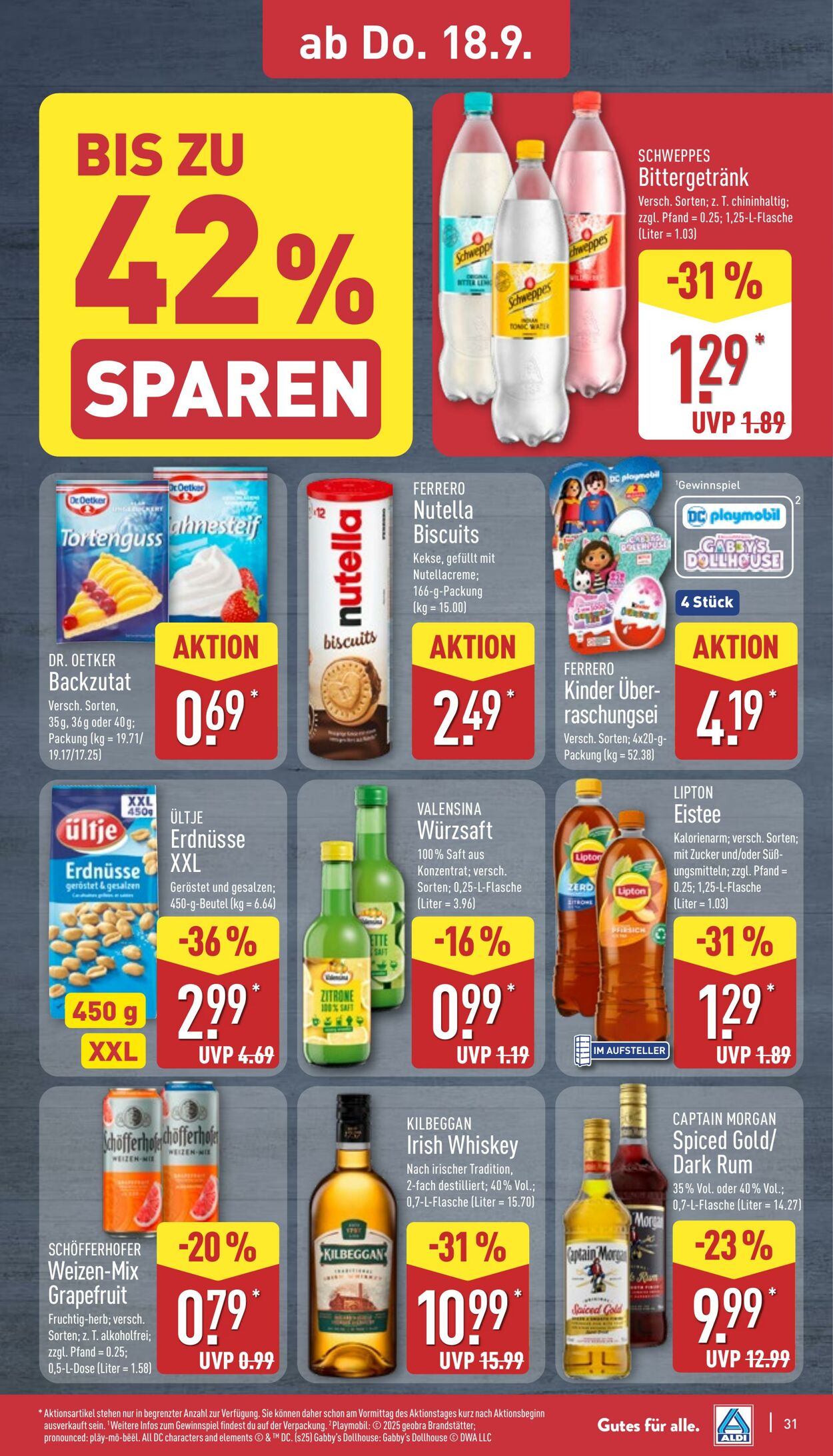 Prospekt Aldi-Nord 15.09.2025 - 20.09.2025