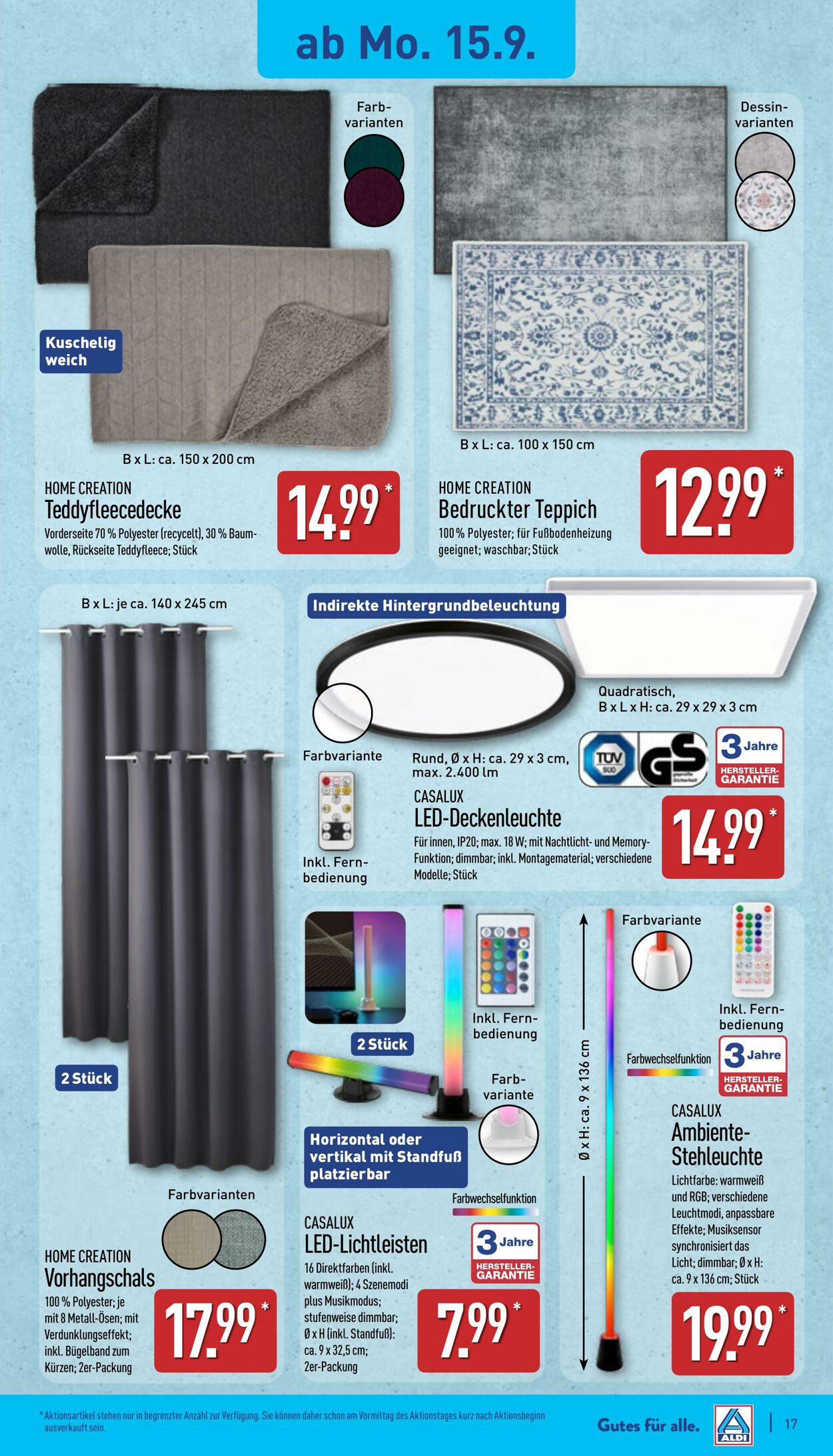 Prospekt Aldi-Nord 15.09.2025 - 20.09.2025