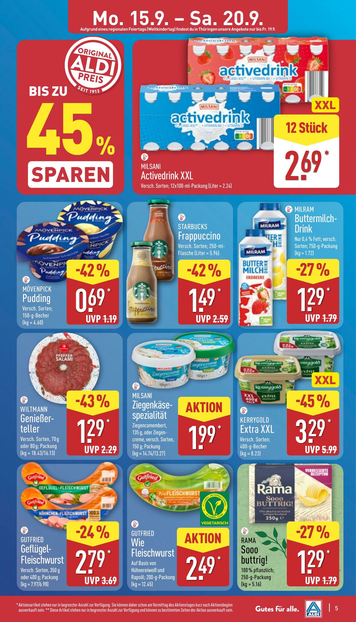 Prospekt Aldi-Nord 15.09.2025 - 20.09.2025