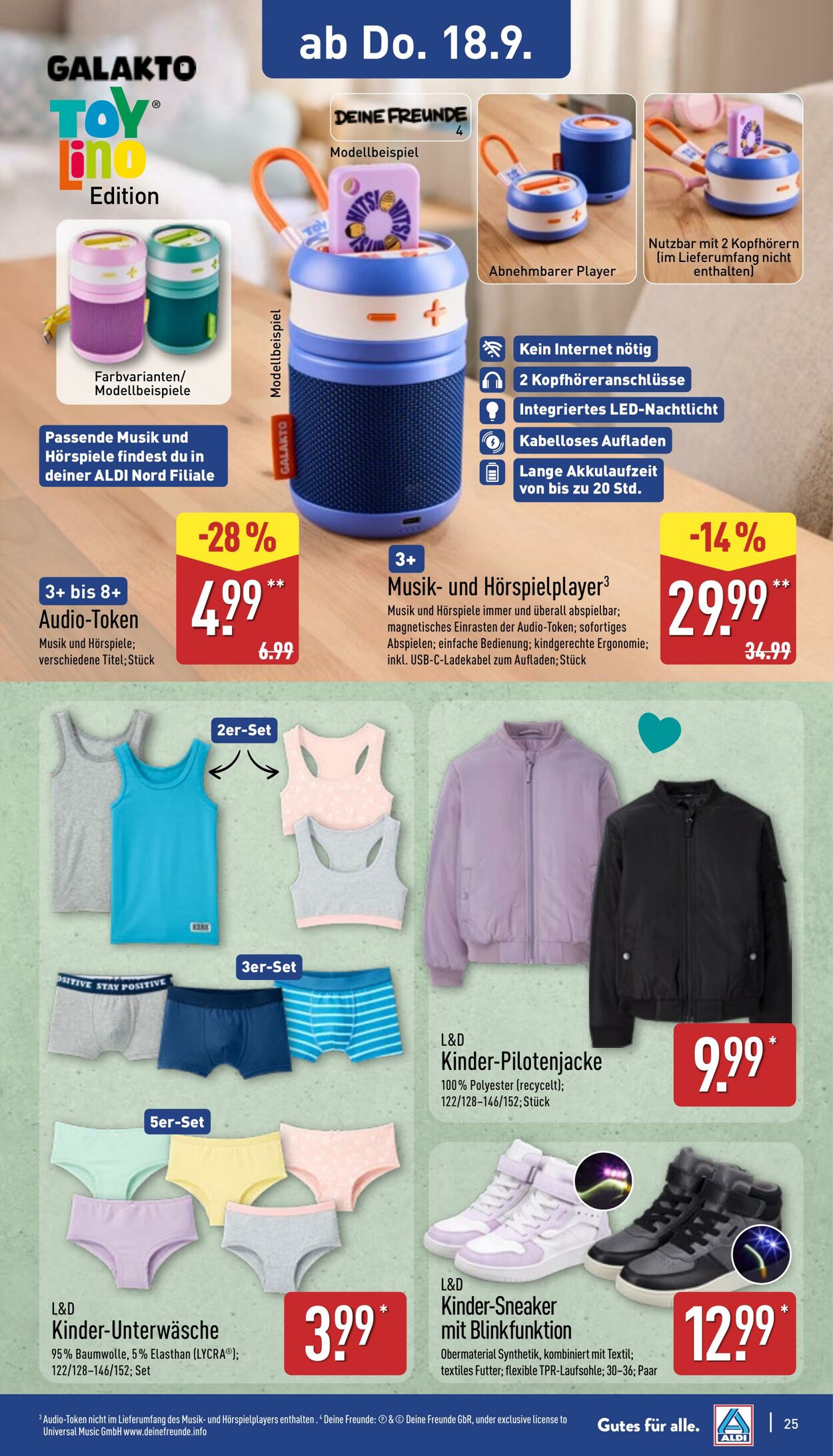 Prospekt Aldi-Nord 15.09.2025 - 20.09.2025