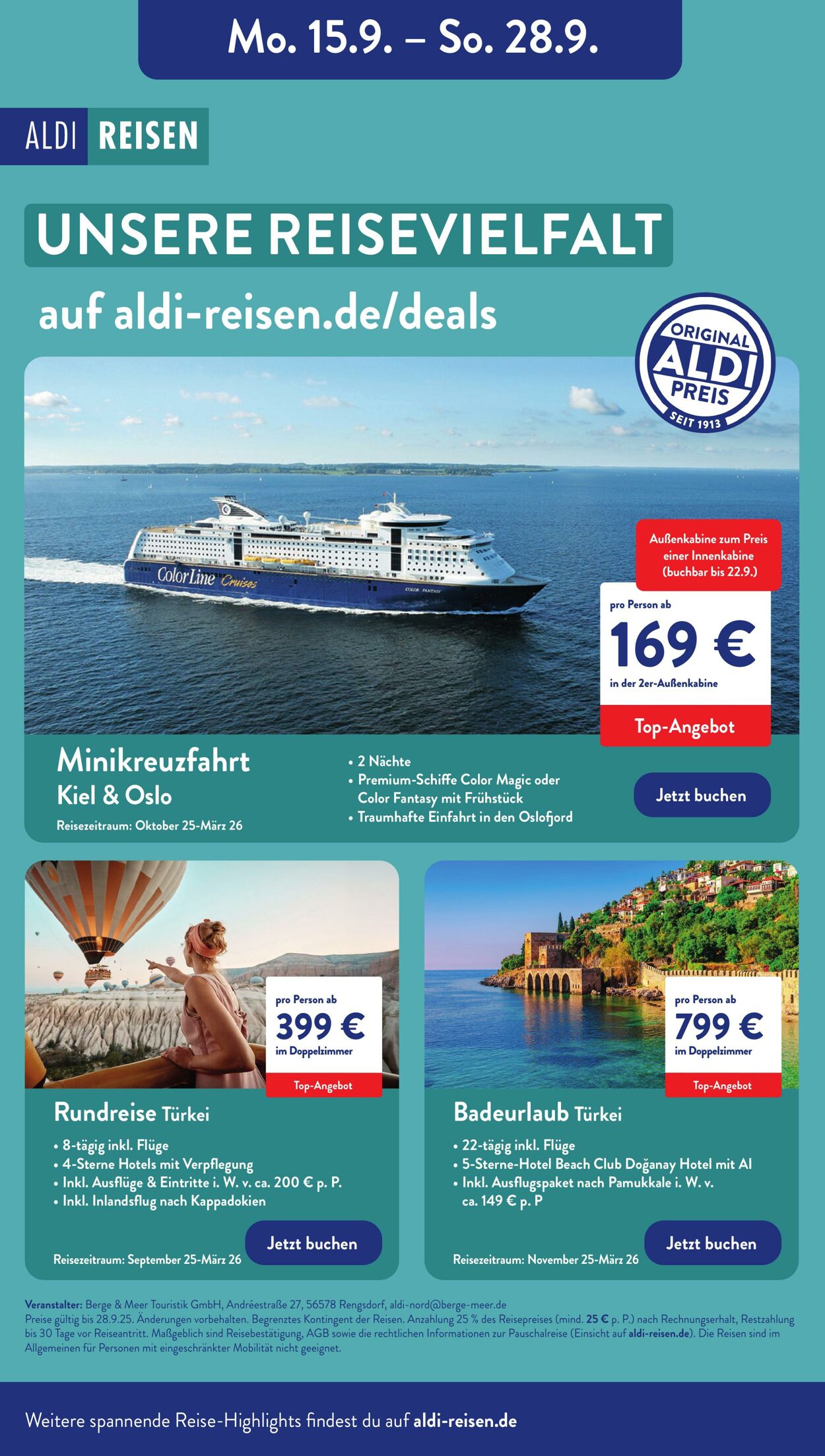 Prospekt Aldi-Nord 15.09.2025 - 20.09.2025