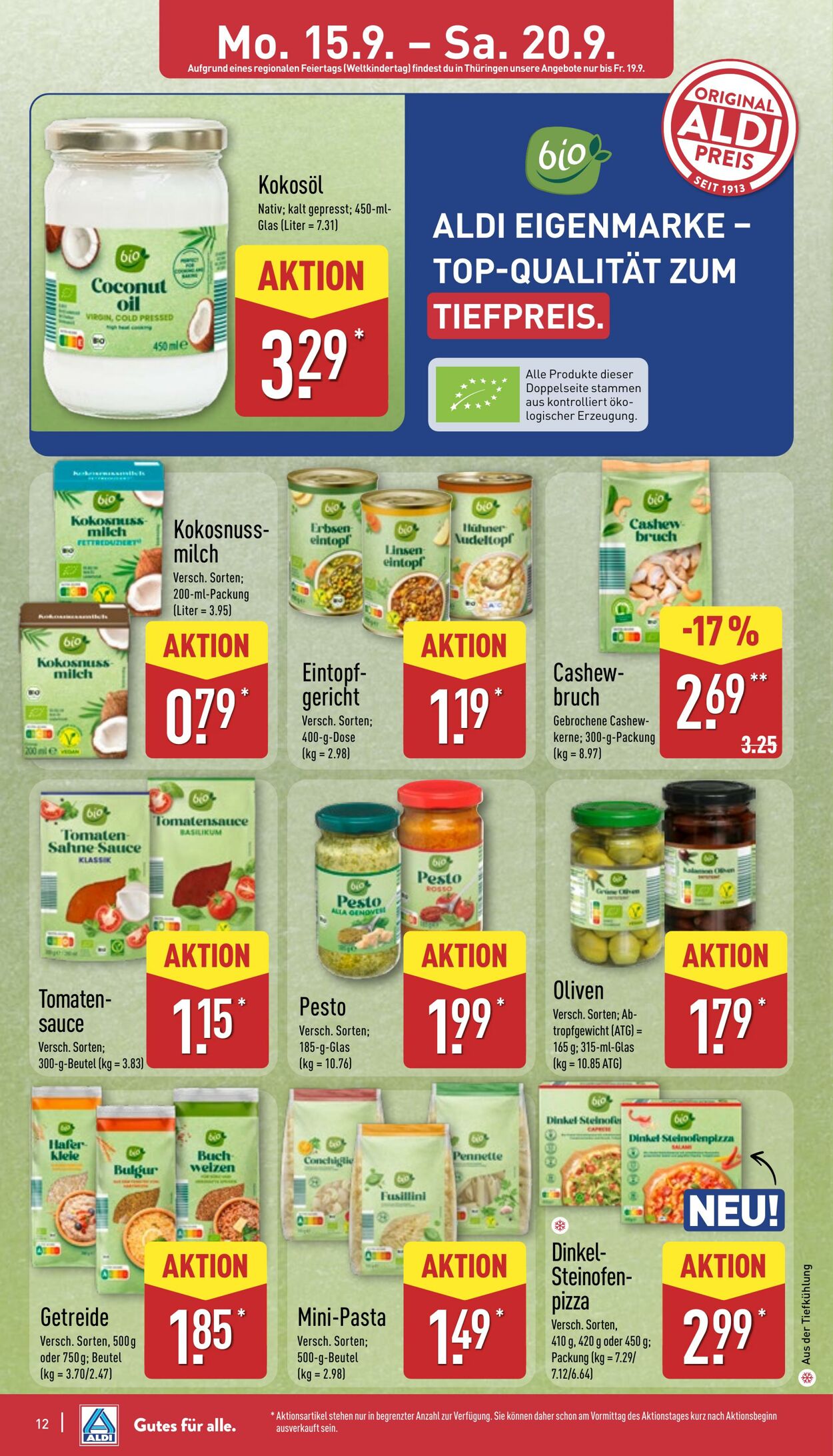 Prospekt Aldi-Nord 15.09.2025 - 20.09.2025