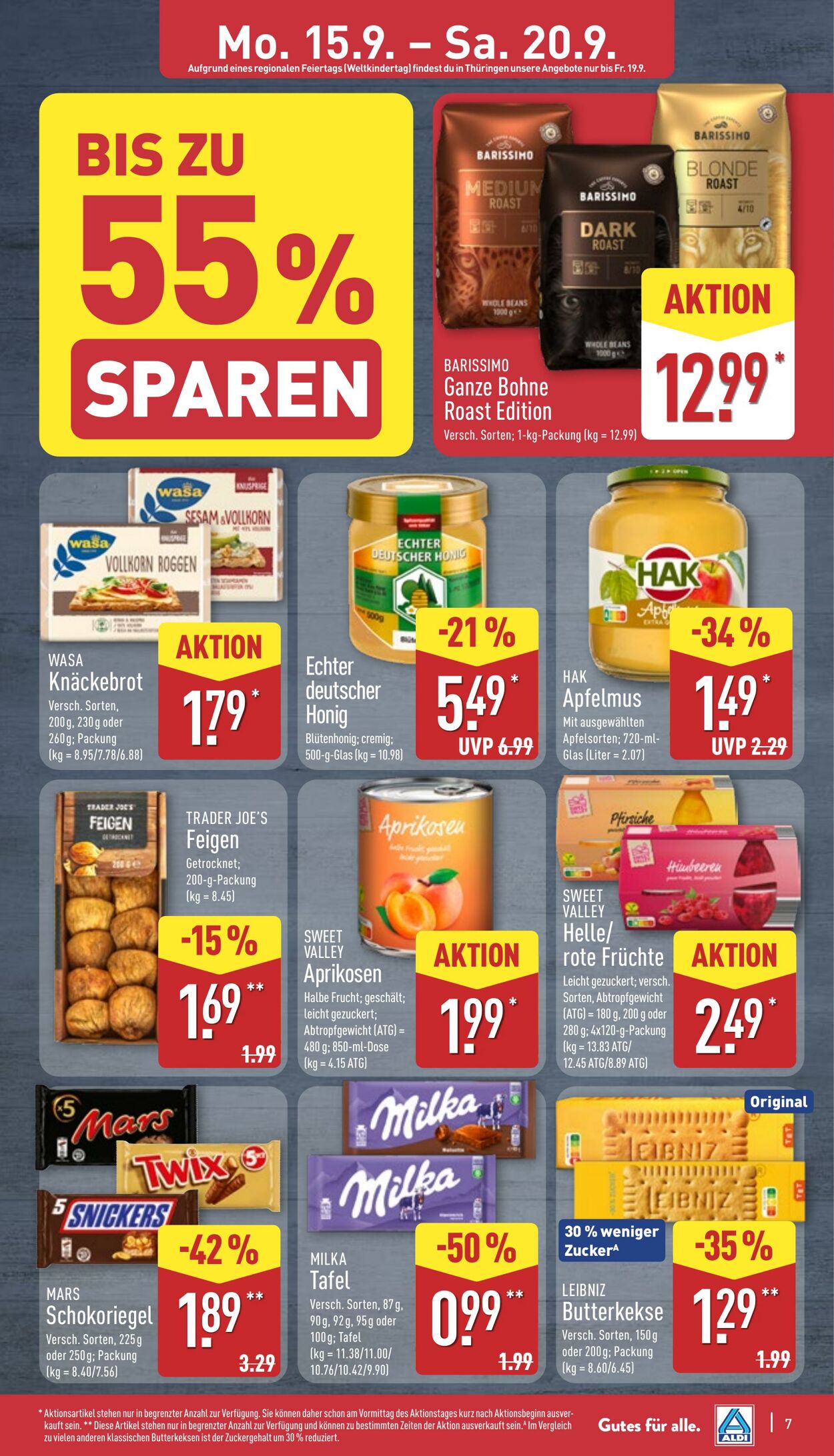 Prospekt Aldi-Nord 15.09.2025 - 20.09.2025