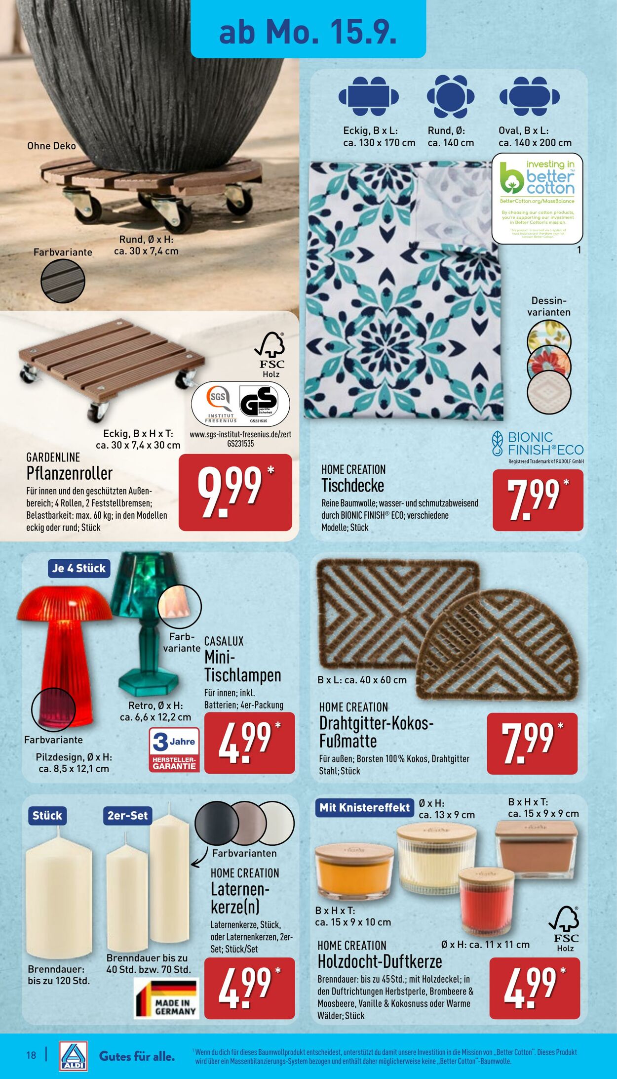 Prospekt Aldi-Nord 15.09.2025 - 20.09.2025