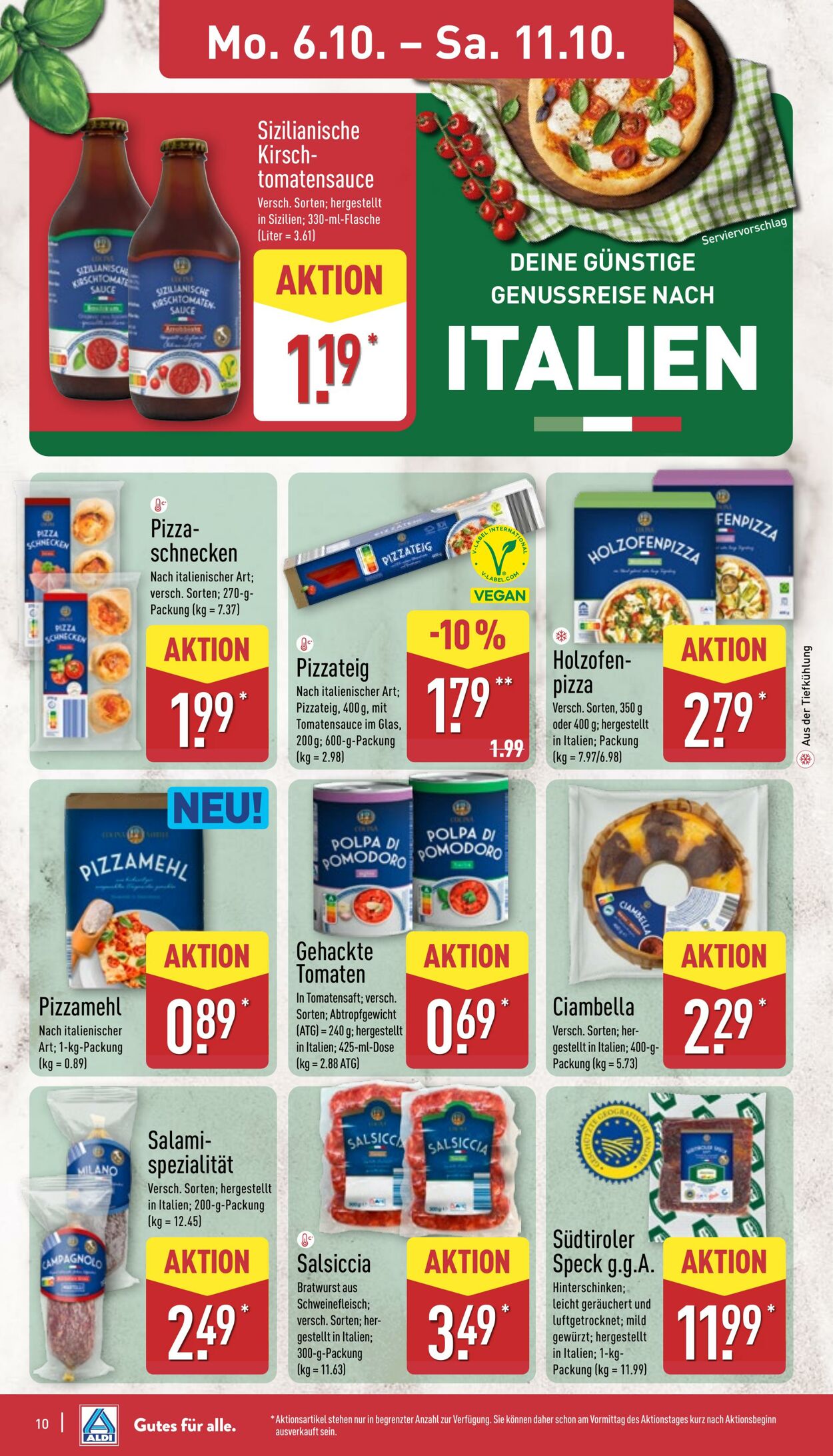 Prospekt Aldi-Nord 06.10.2025 - 11.10.2025