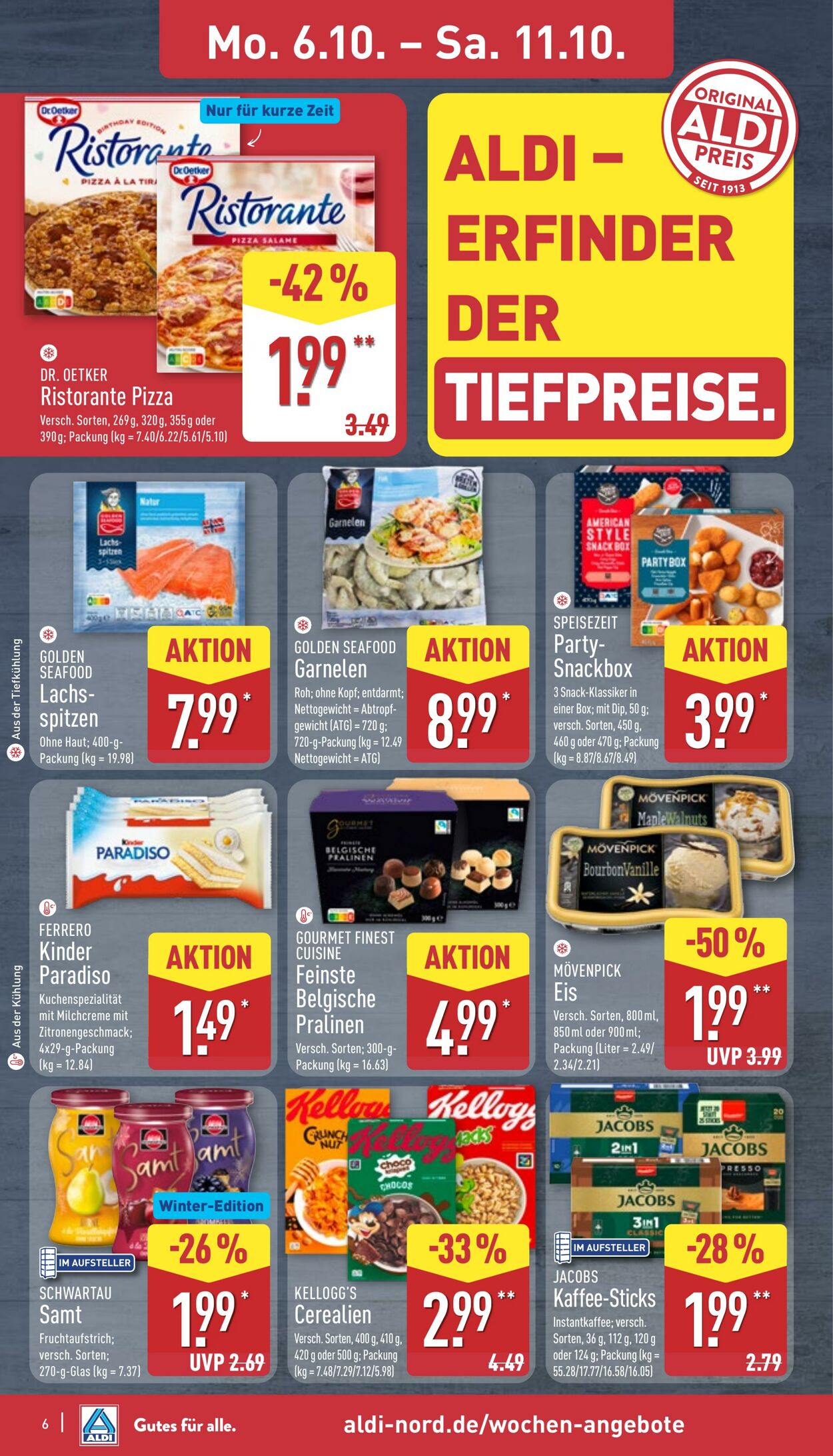 Prospekt Aldi-Nord 06.10.2025 - 11.10.2025