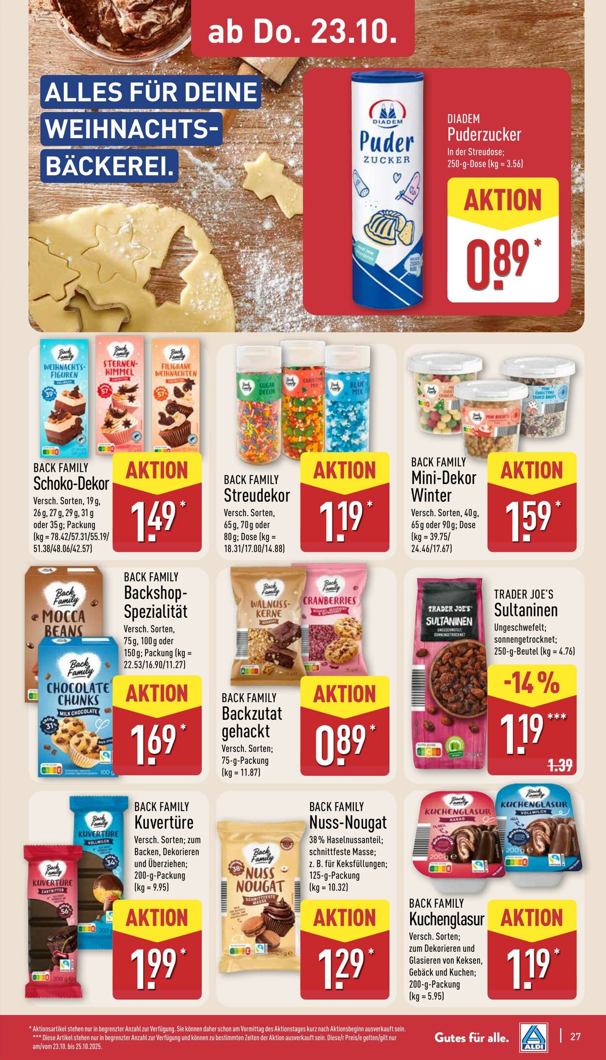 Prospekt Aldi-Nord 13.10.2025 - 18.10.2025