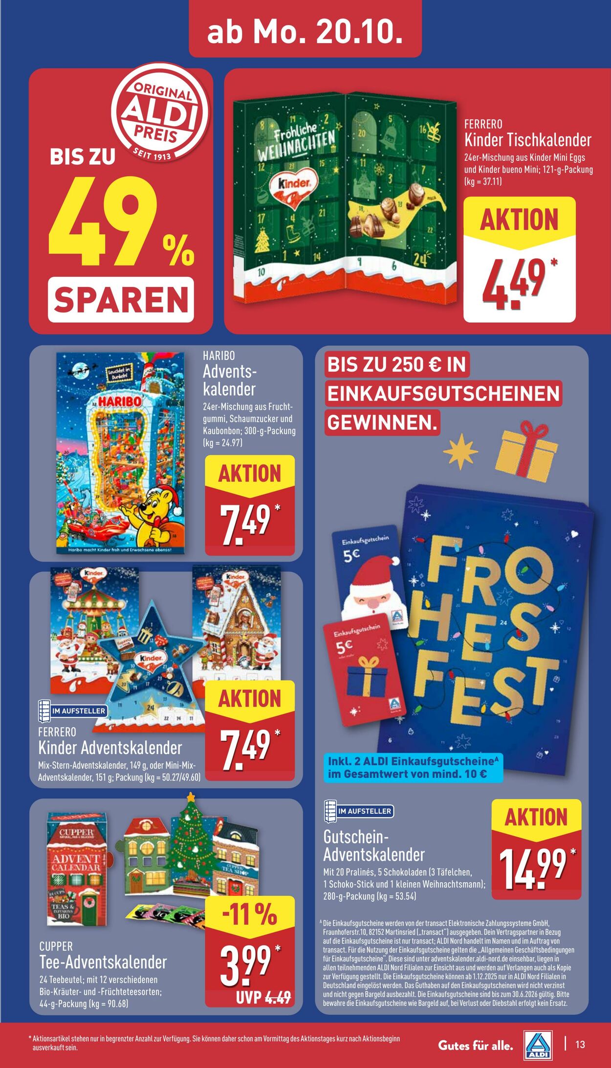 Prospekt Aldi-Nord 13.10.2025 - 18.10.2025