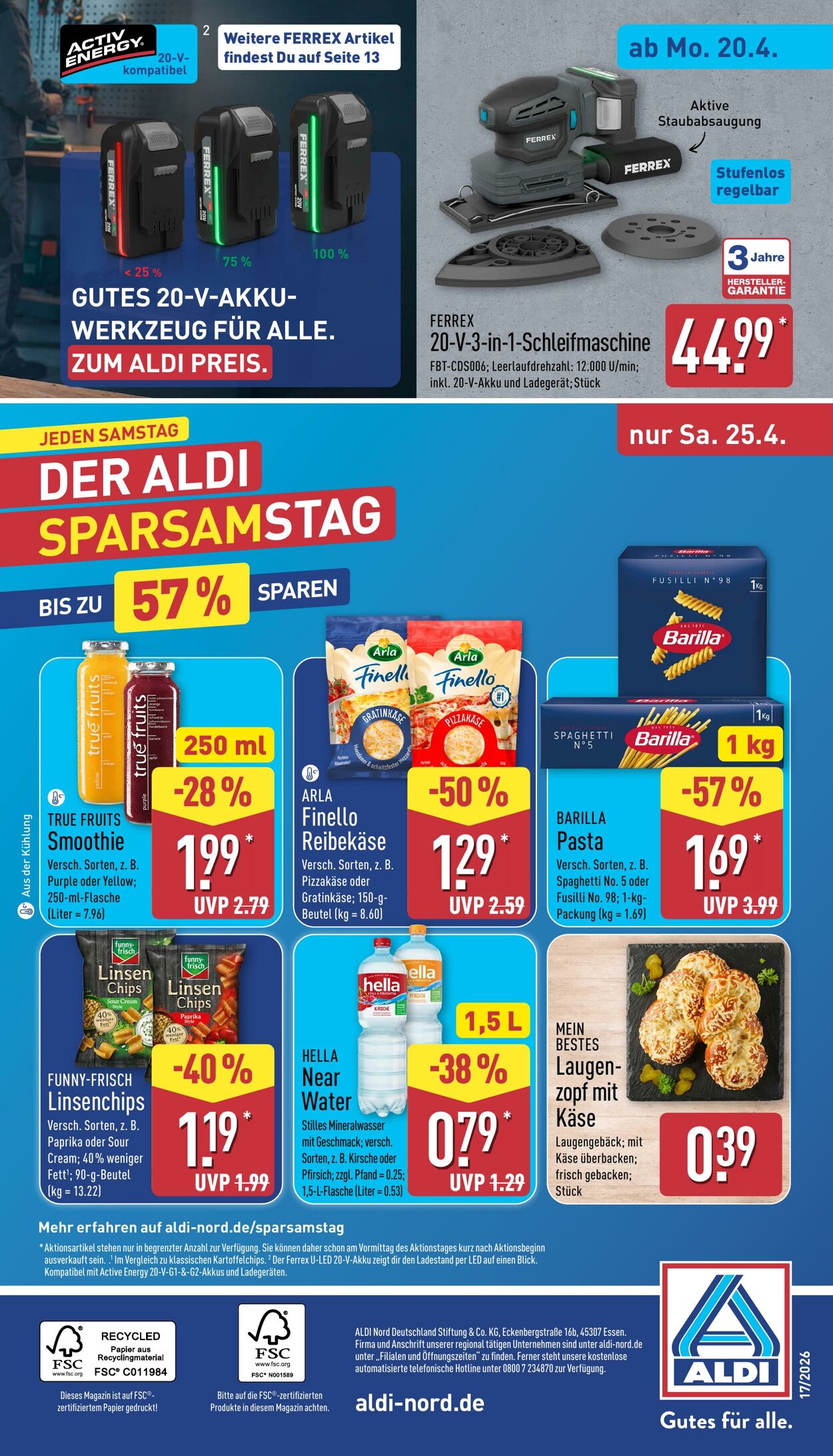 Prospekt Aldi-Nord 13.04.2026 - 18.04.2026